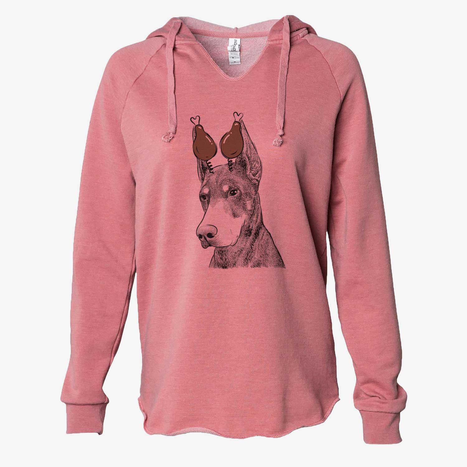 Thanksgiving Sunny the Doberman Pinscher - Cali Wave Hooded Sweatshirt