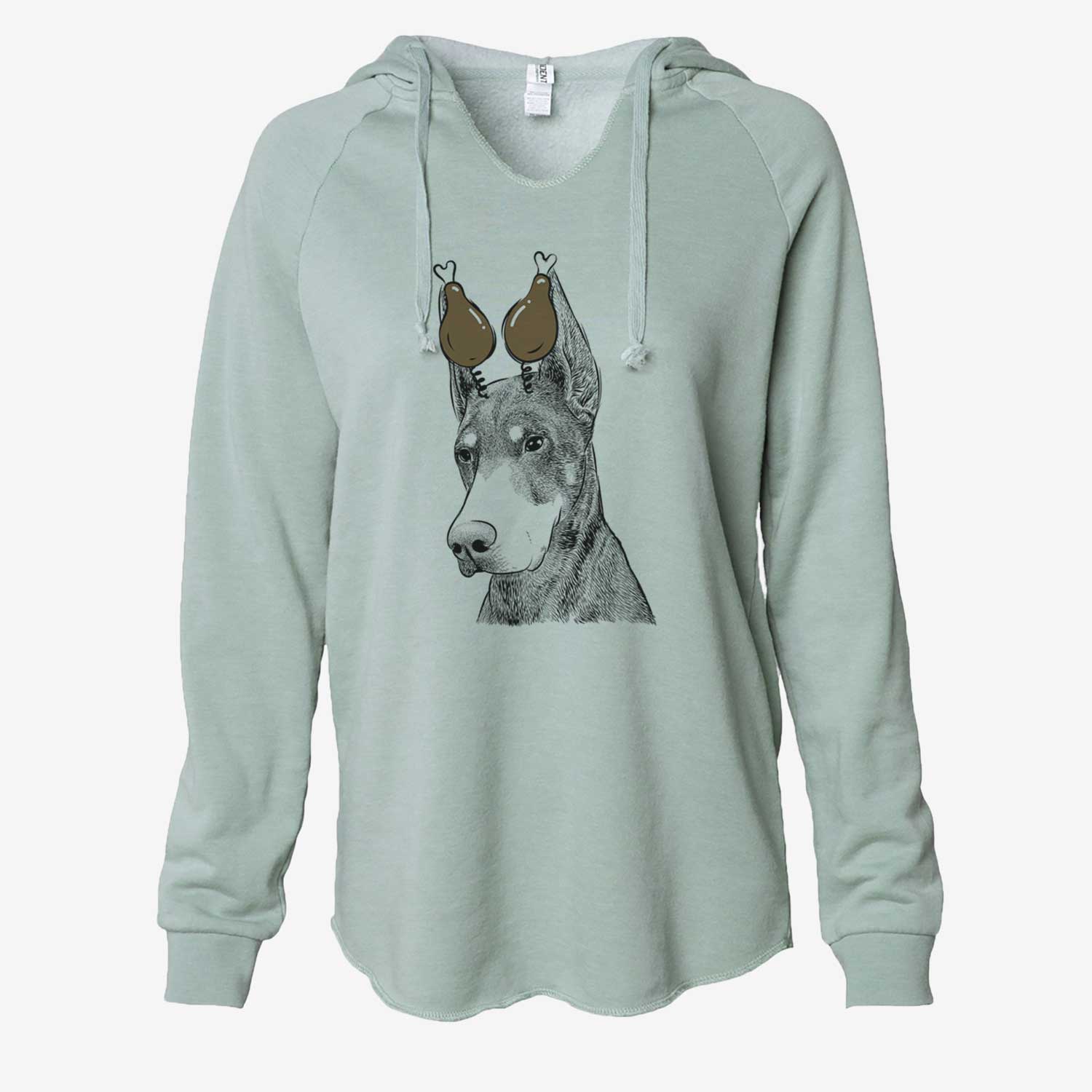 Thanksgiving Sunny the Doberman Pinscher - Cali Wave Hooded Sweatshirt