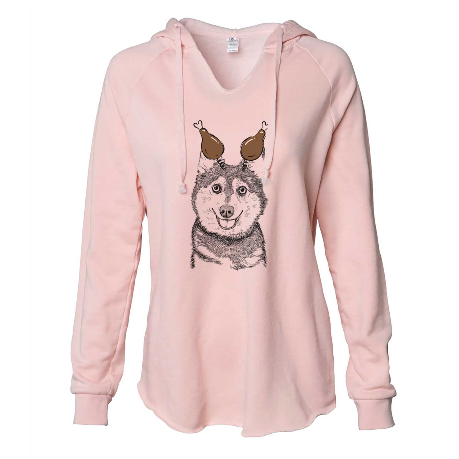 Thanksgiving Tellie the Alaskan Klee Kai - Cali Wave Hooded Sweatshirt