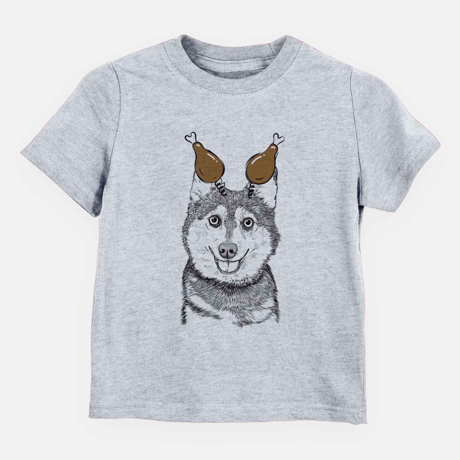 Thanksgiving Tellie the Alaskan Klee Kai - Kids/Youth/Toddler Shirt