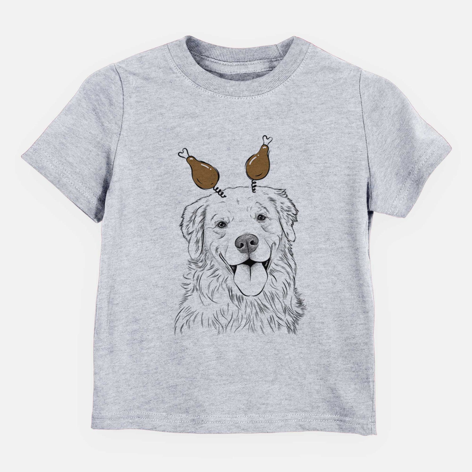 Thanksgiving Ticket the Golden Retriever - Kids/Youth/Toddler Shirt