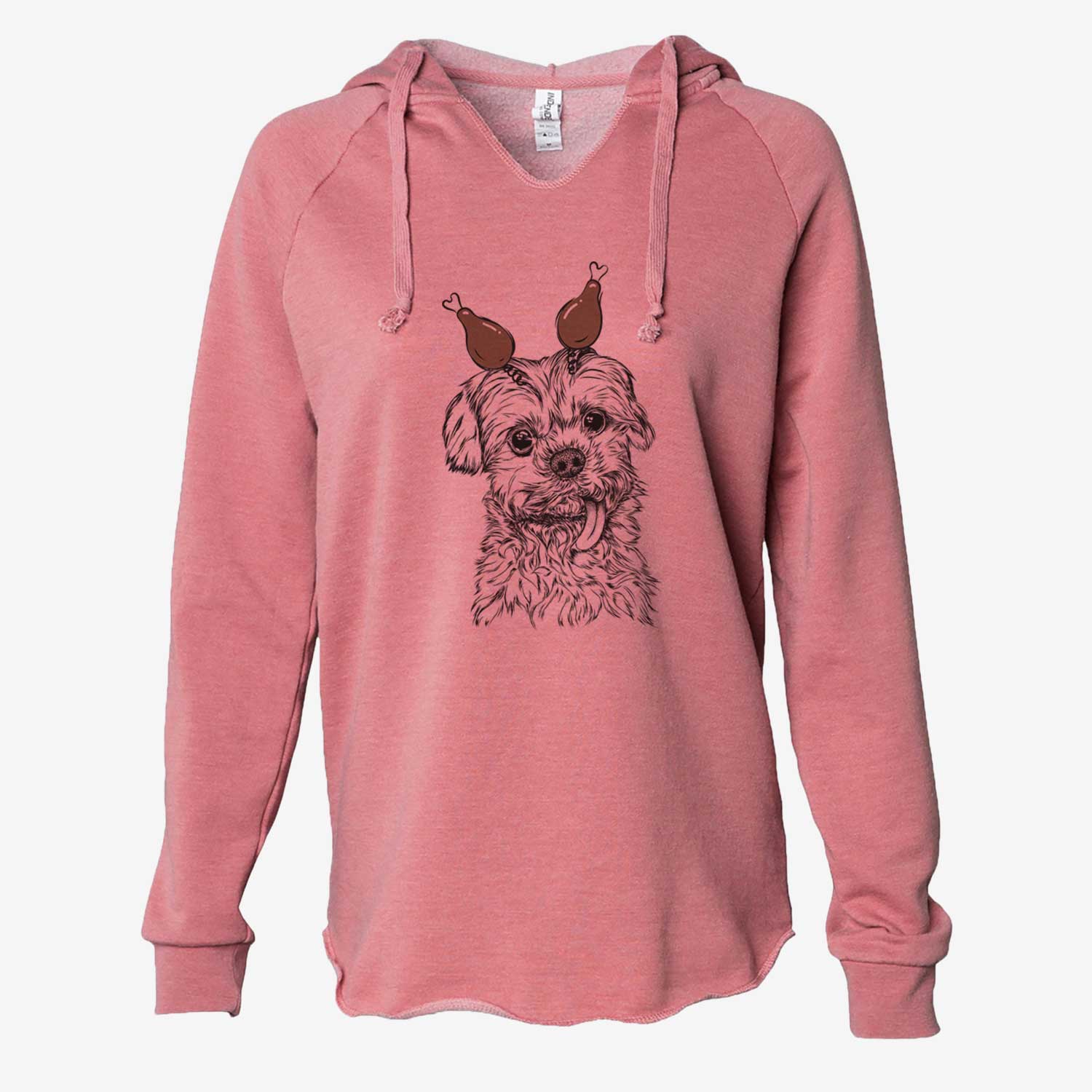 Thanksgiving Tiny Titan the Shih Tzu - Cali Wave Hooded Sweatshirt