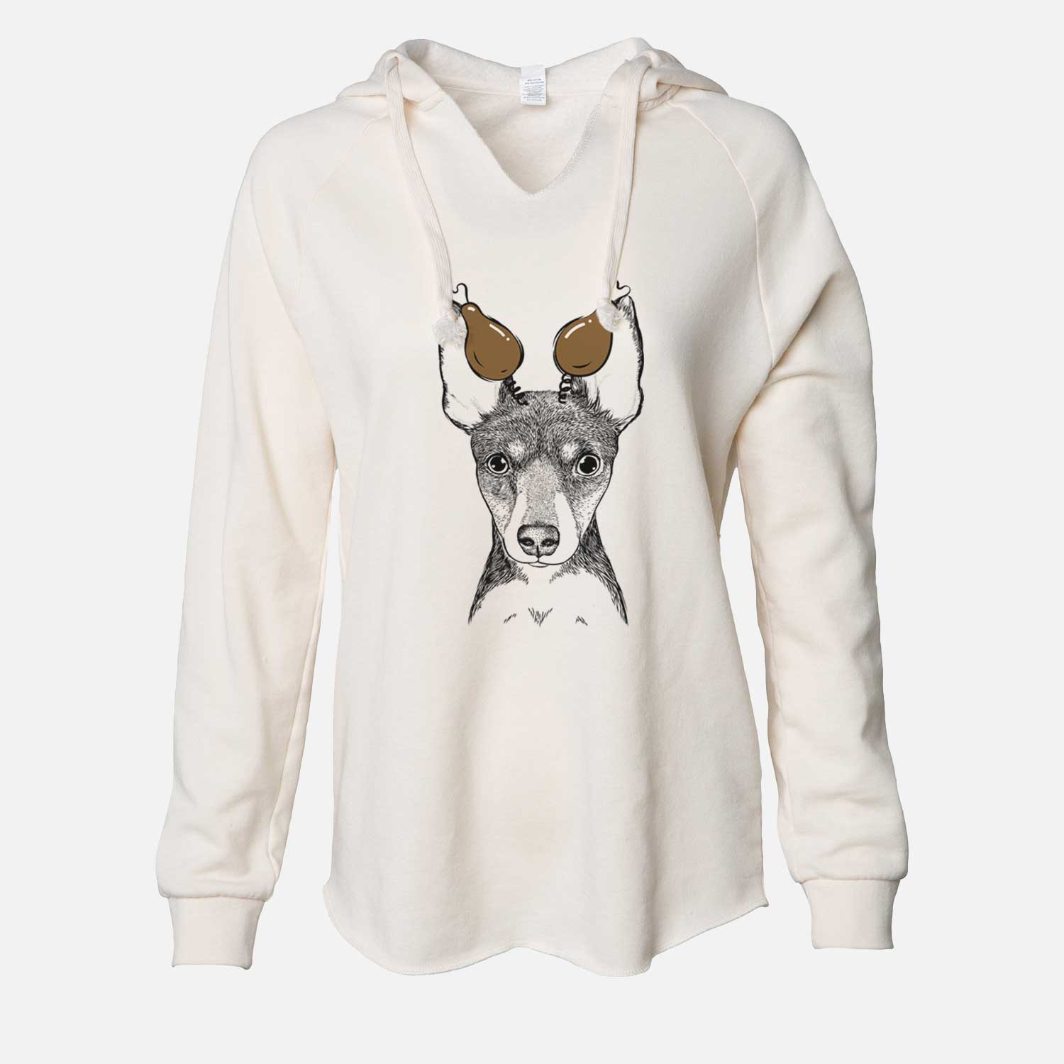 Thanksgiving Tiny the Toy Fox Terrier - Cali Wave Hooded Sweatshirt