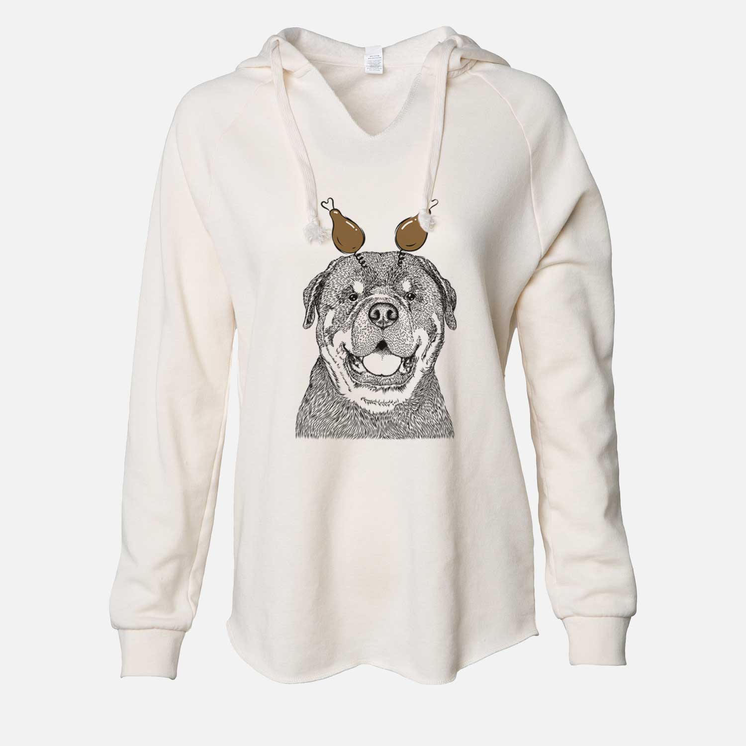 Thanksgiving Titan the Rottweiler - Cali Wave Hooded Sweatshirt