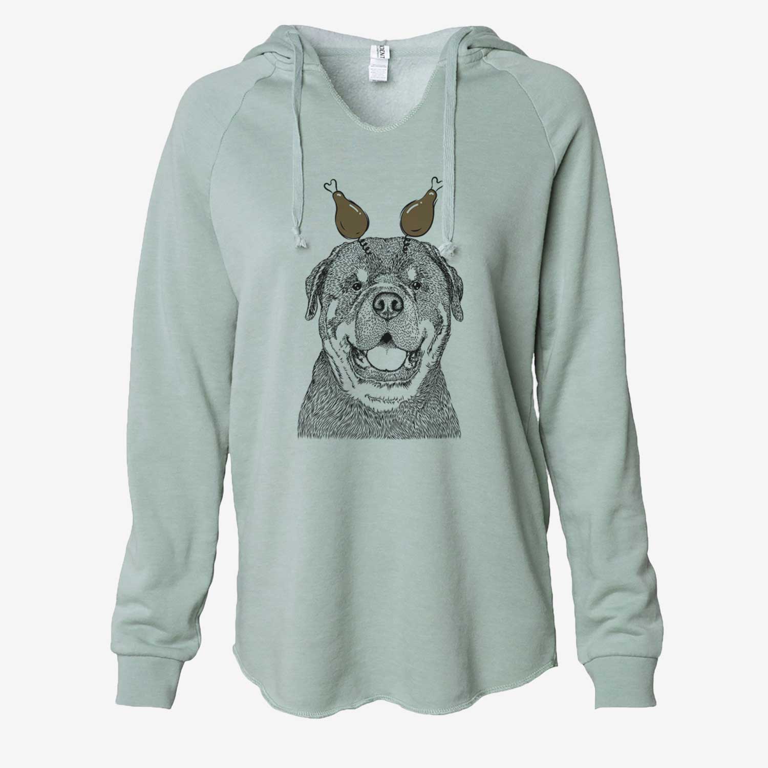 Thanksgiving Titan the Rottweiler - Cali Wave Hooded Sweatshirt