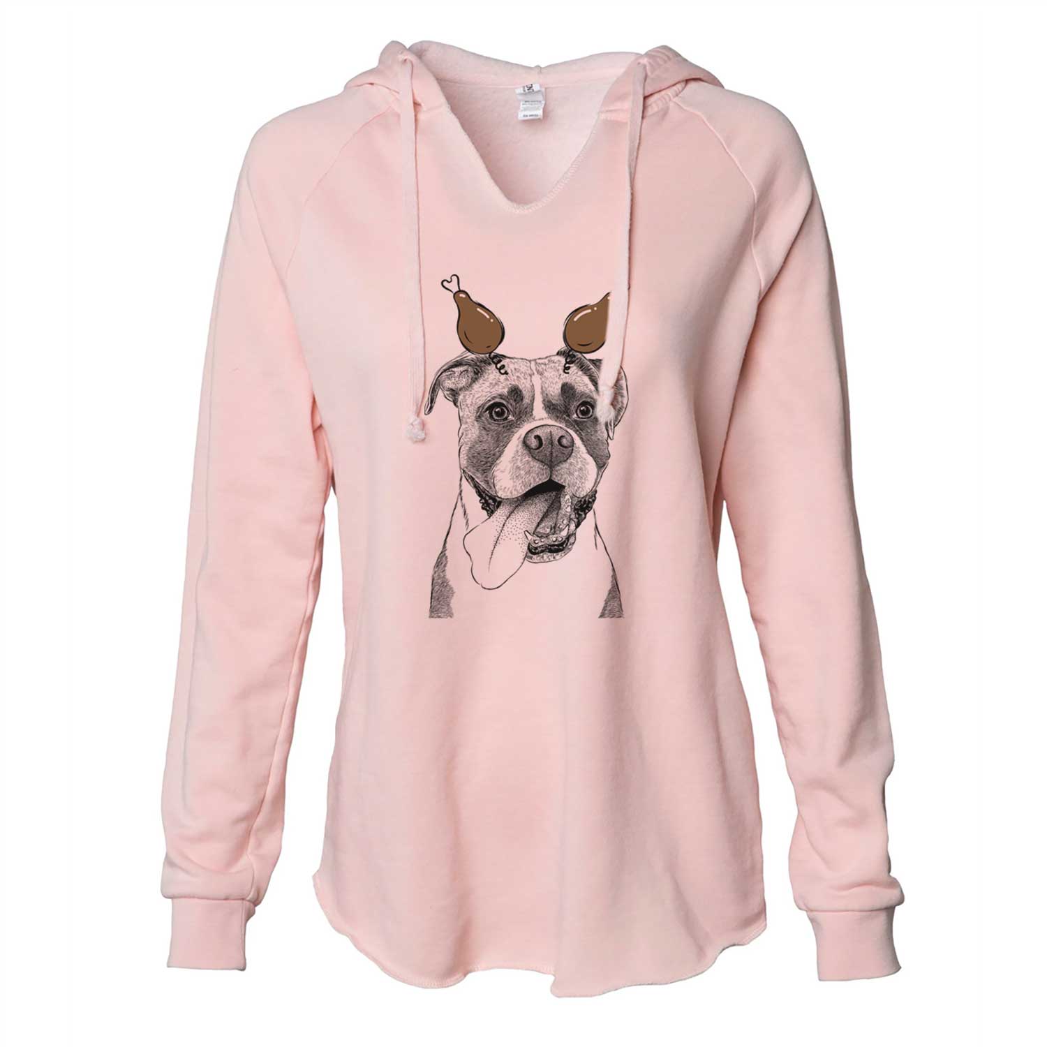 Thanksgiving Tuckeroo the Boxer - Cali Wave Hooded Sweatshirt