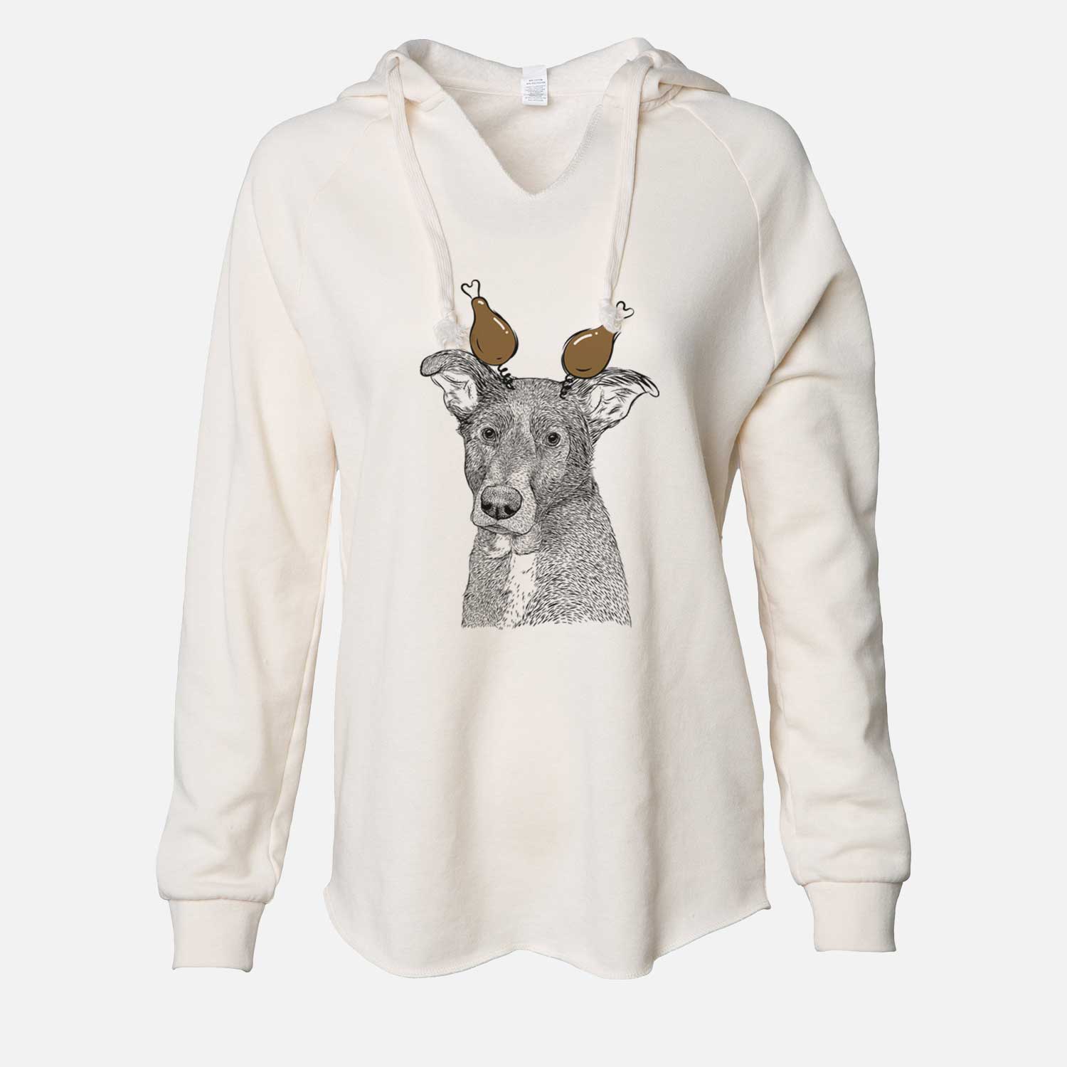 Thanksgiving Wilbur the Shepherd Mix - Cali Wave Hooded Sweatshirt