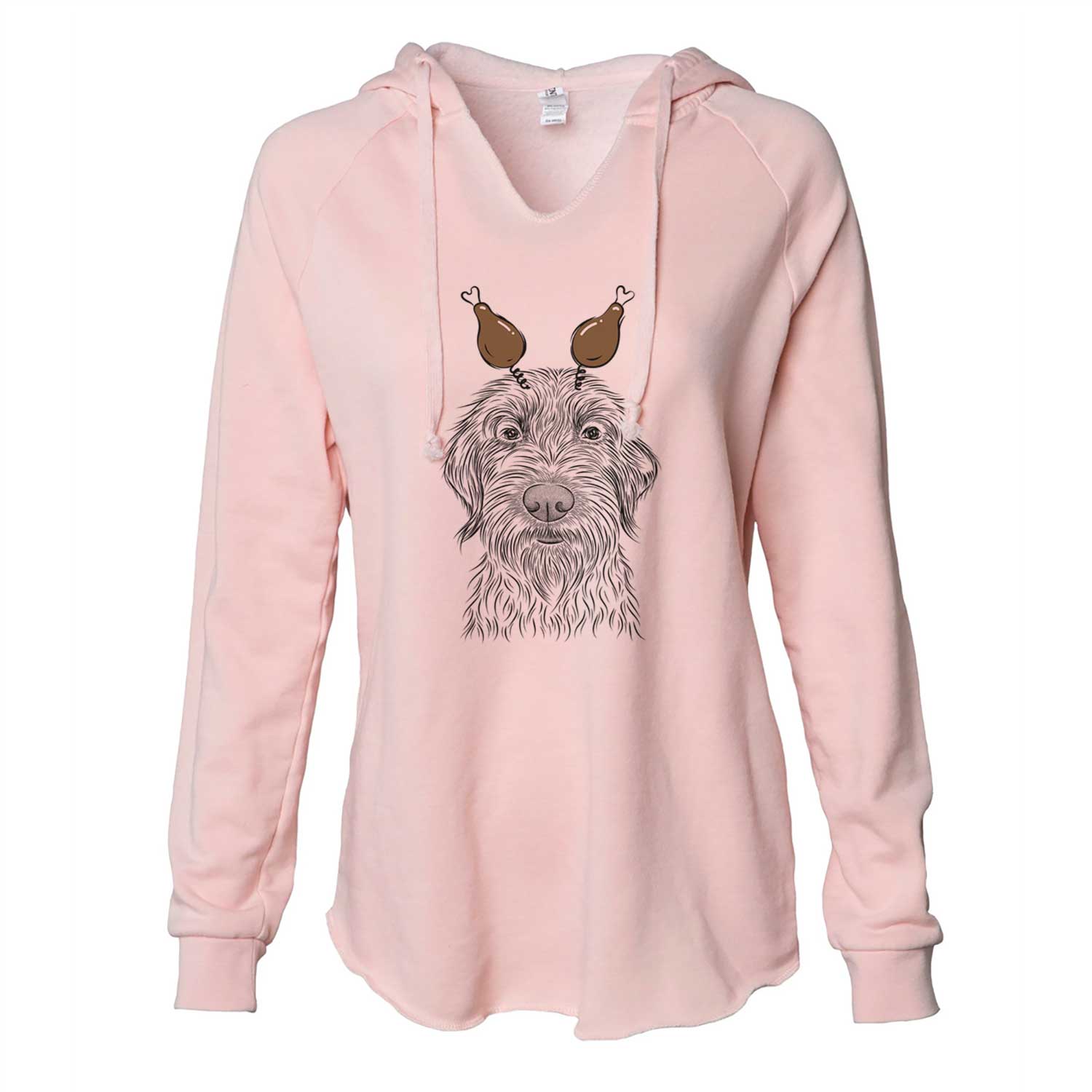 Thanksgiving Wilkins the Wirehaired Pointing Griffon - Cali Wave Hooded Sweatshirt