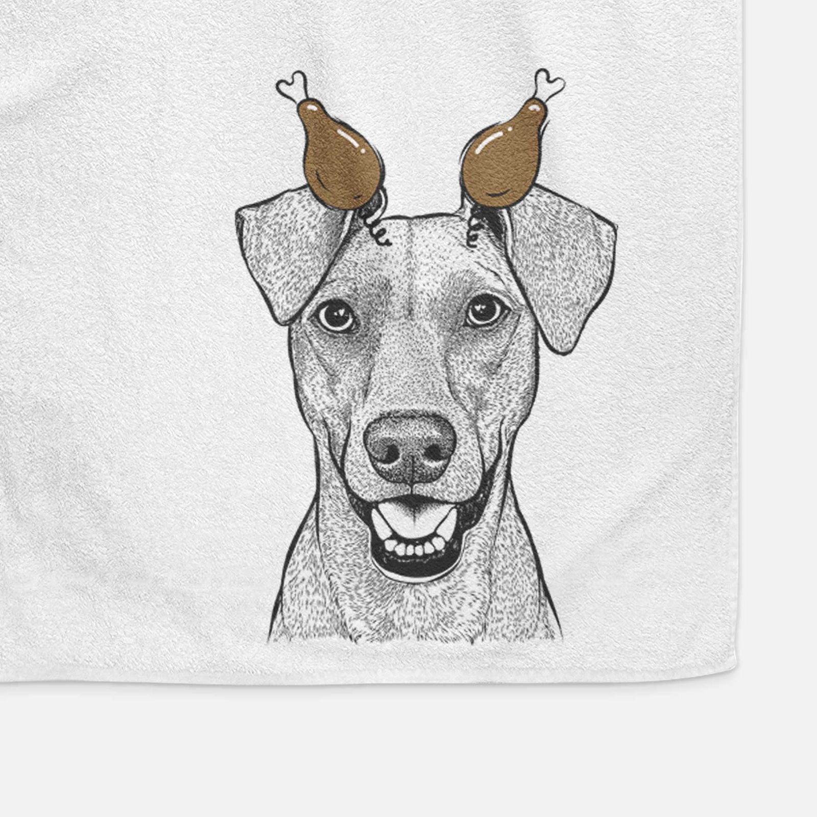 Willow the German Pinscher Decorative Hand Towel