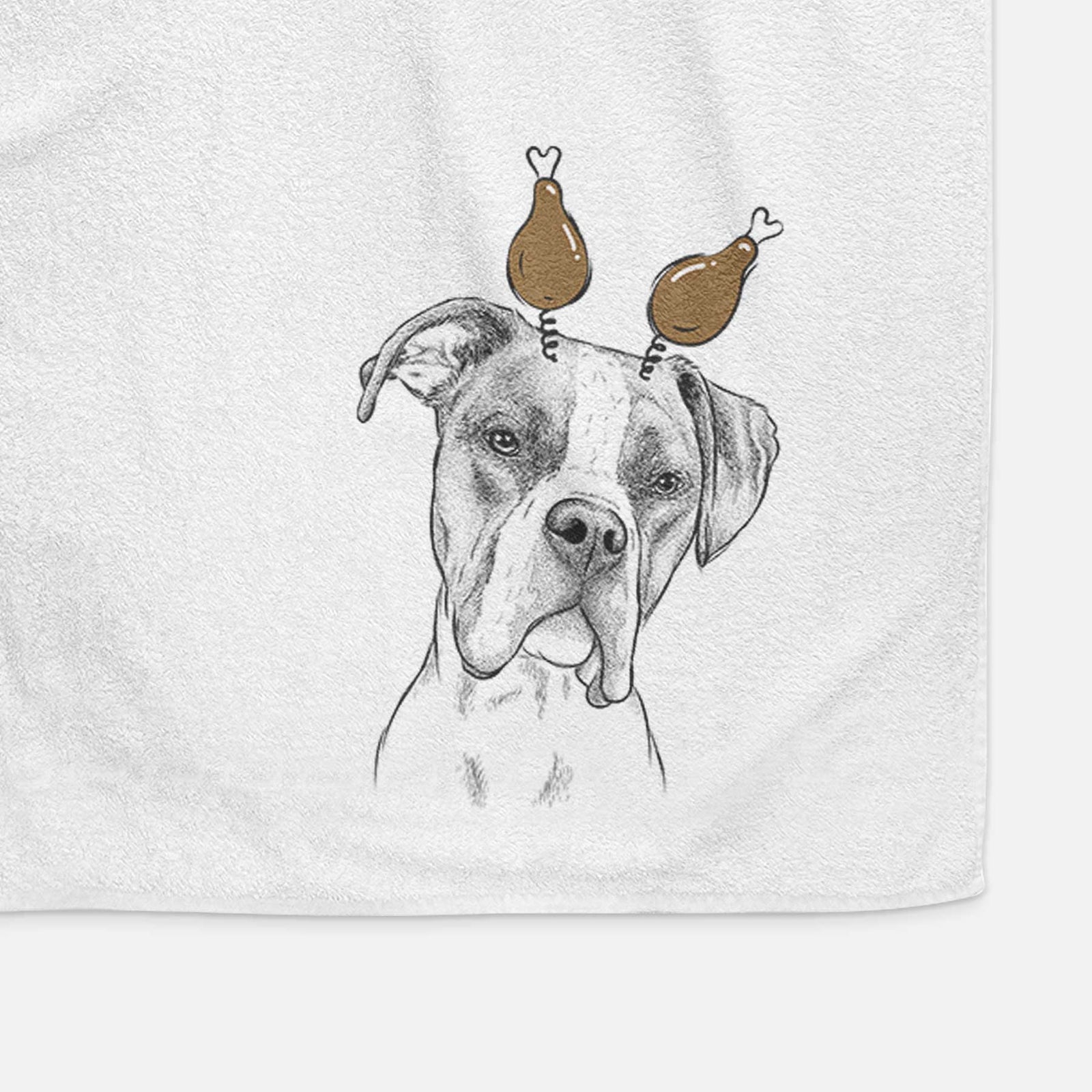 Winston the Boxer Decorative Hand Towel