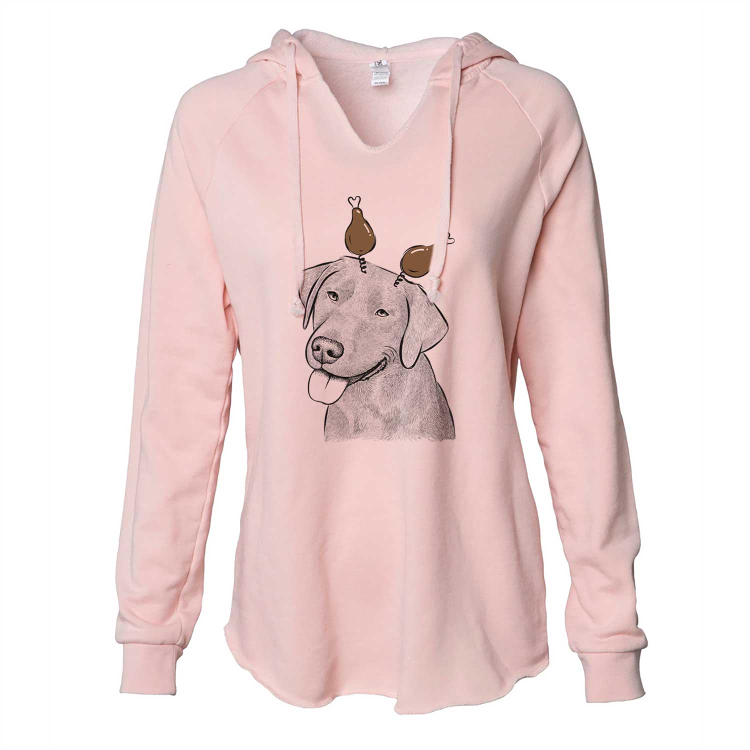 Thanksgiving Zeppelin the Black Labrador - Cali Wave Hooded Sweatshirt