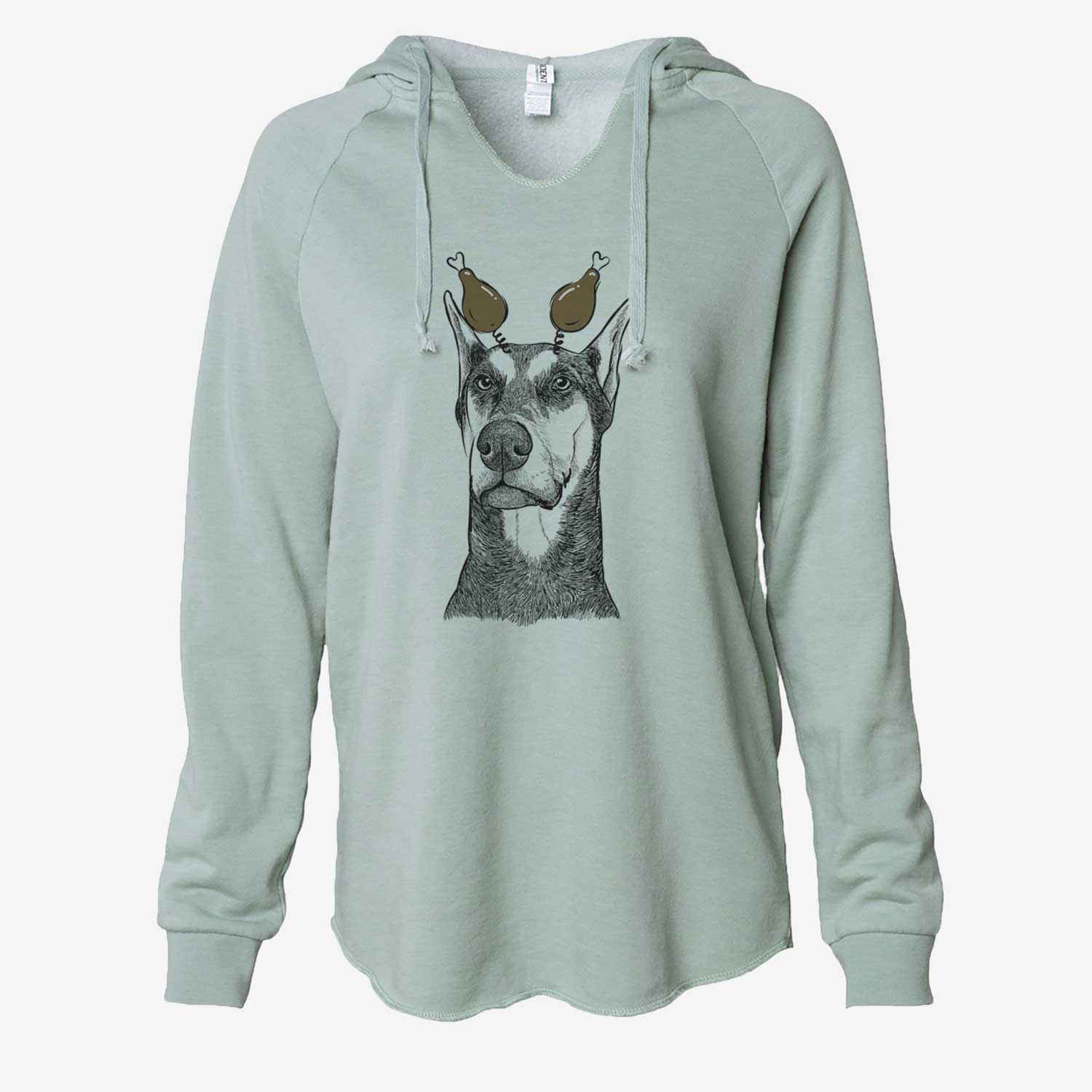 Thanksgiving Zeus the Doberman Pinscher - Cali Wave Hooded Sweatshirt