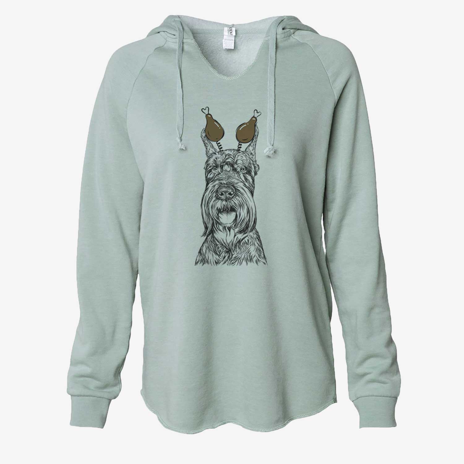 Thanksgiving Zuri the Giant Schnauzer - Cali Wave Hooded Sweatshirt