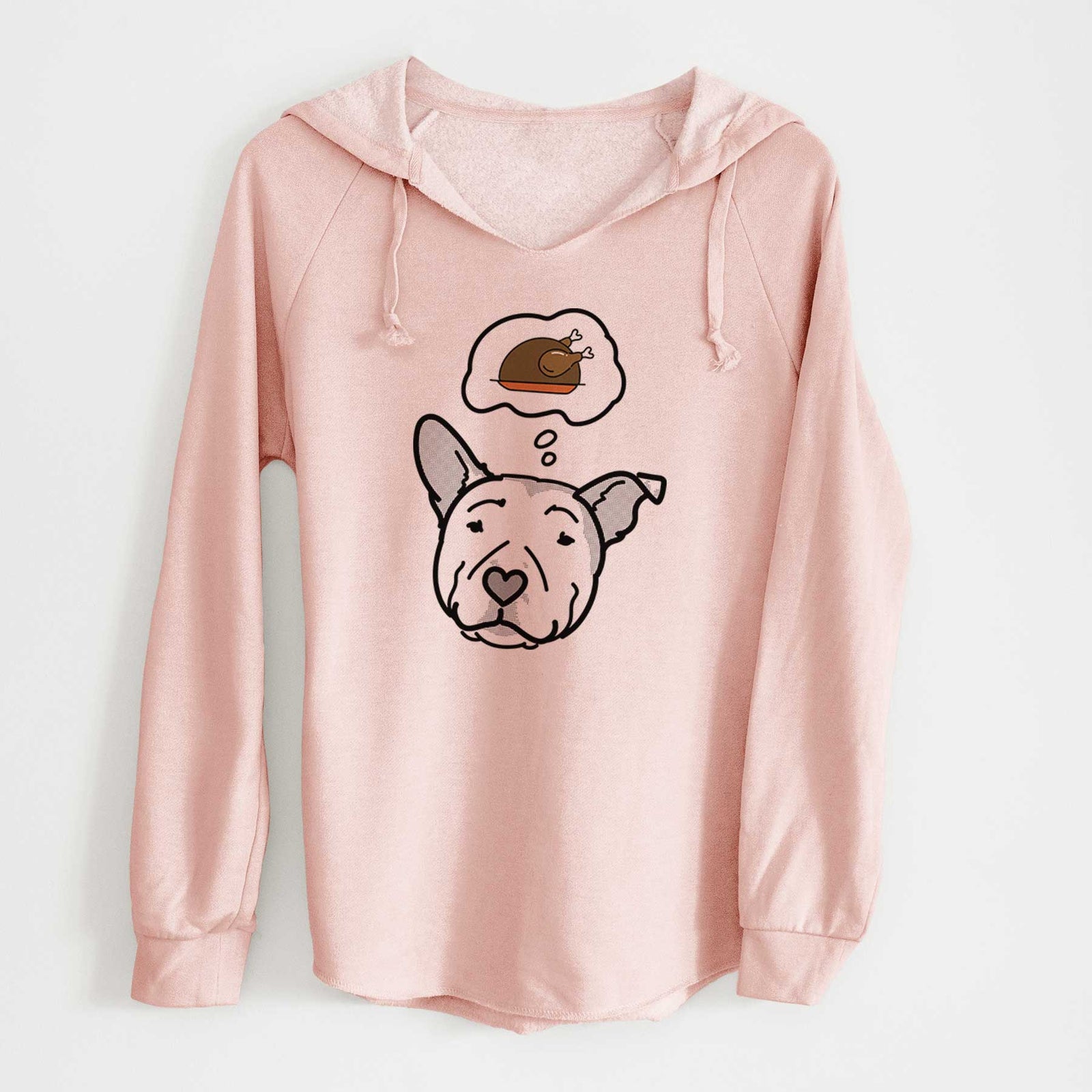 Turkey Thoughts Pitbull - Archer - Cali Wave Hooded Sweatshirt