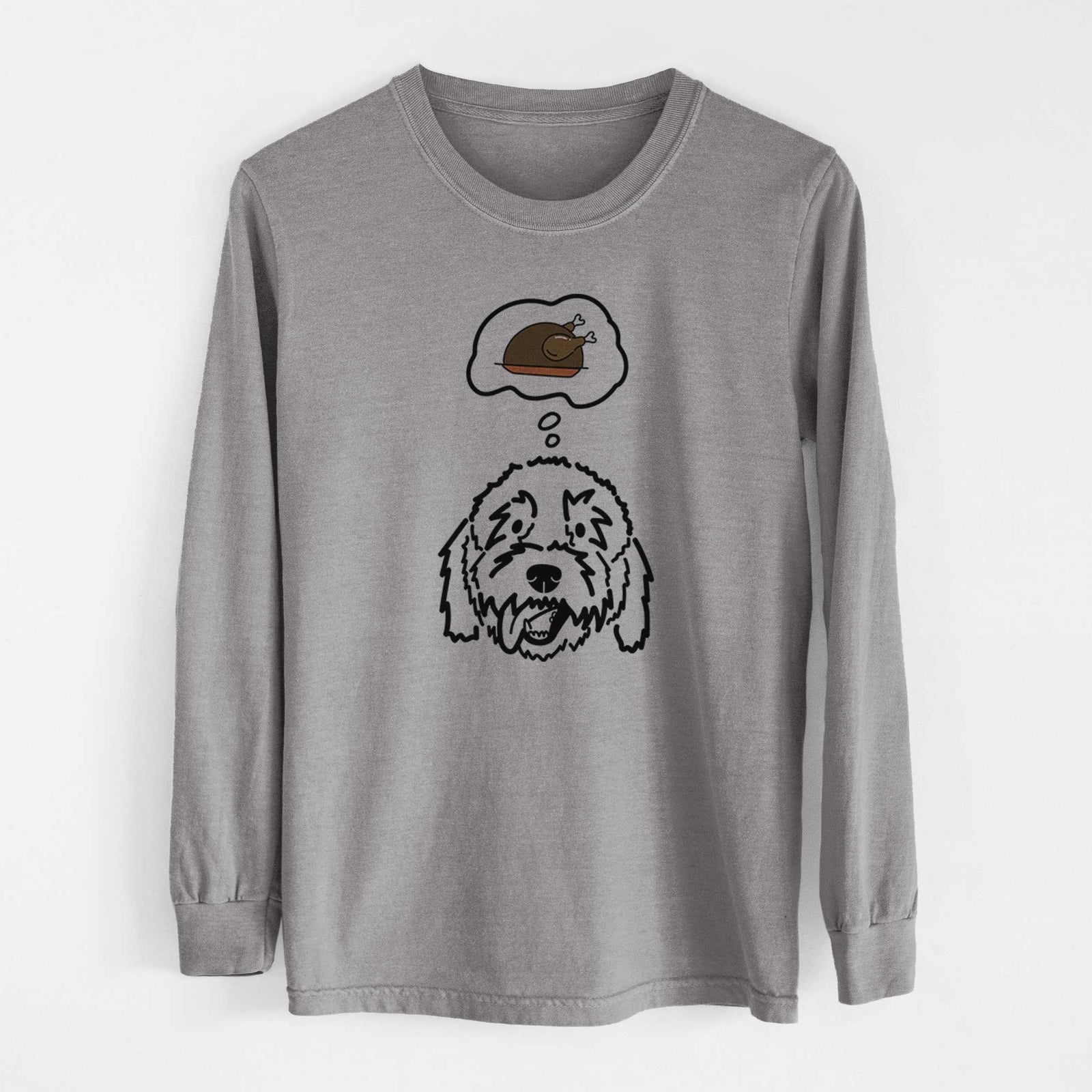 Turkey Thoughts Goldendoodle - Barry - Heavyweight 100% Cotton Long Sleeve
