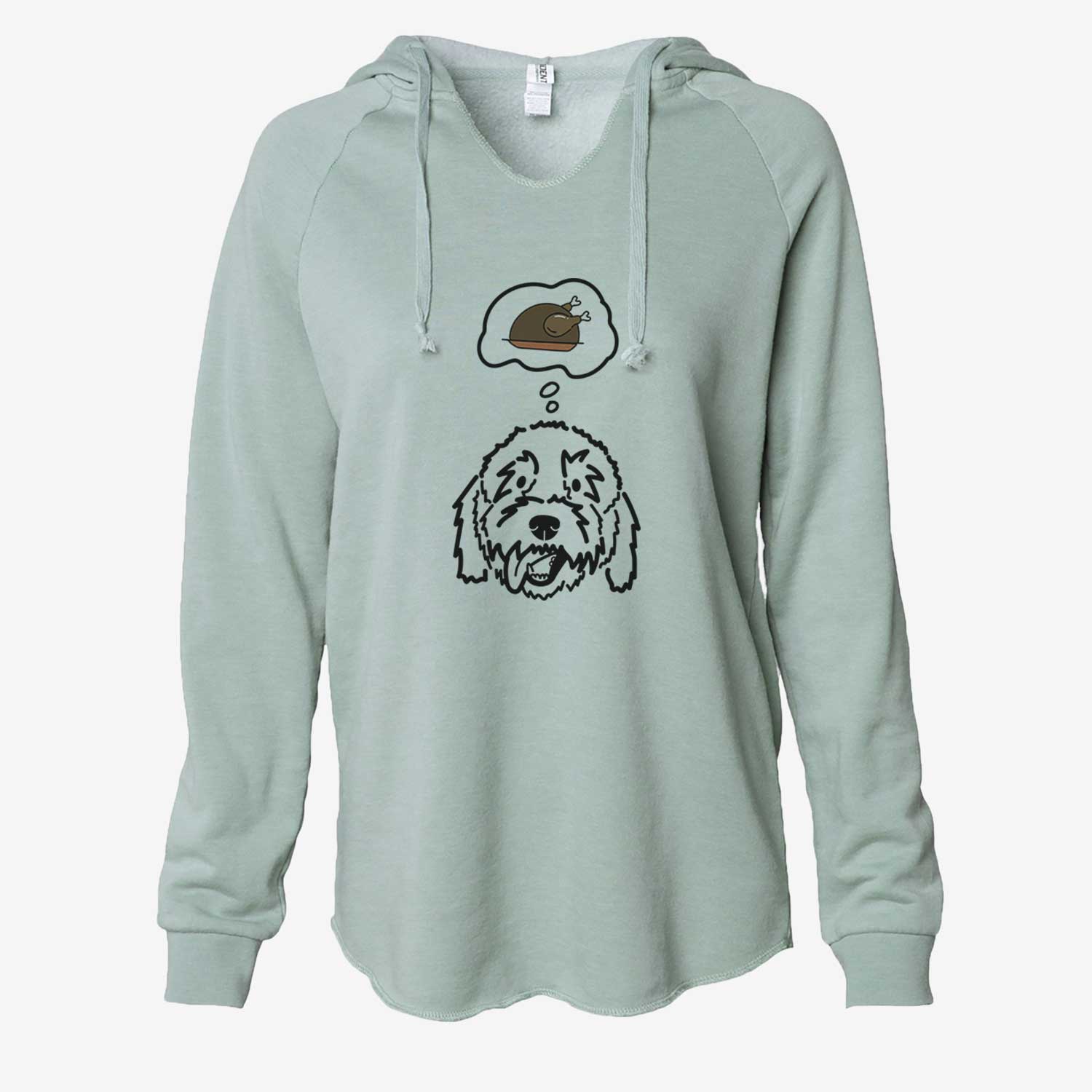 Turkey Thoughts Goldendoodle - Barry - Cali Wave Hooded Sweatshirt