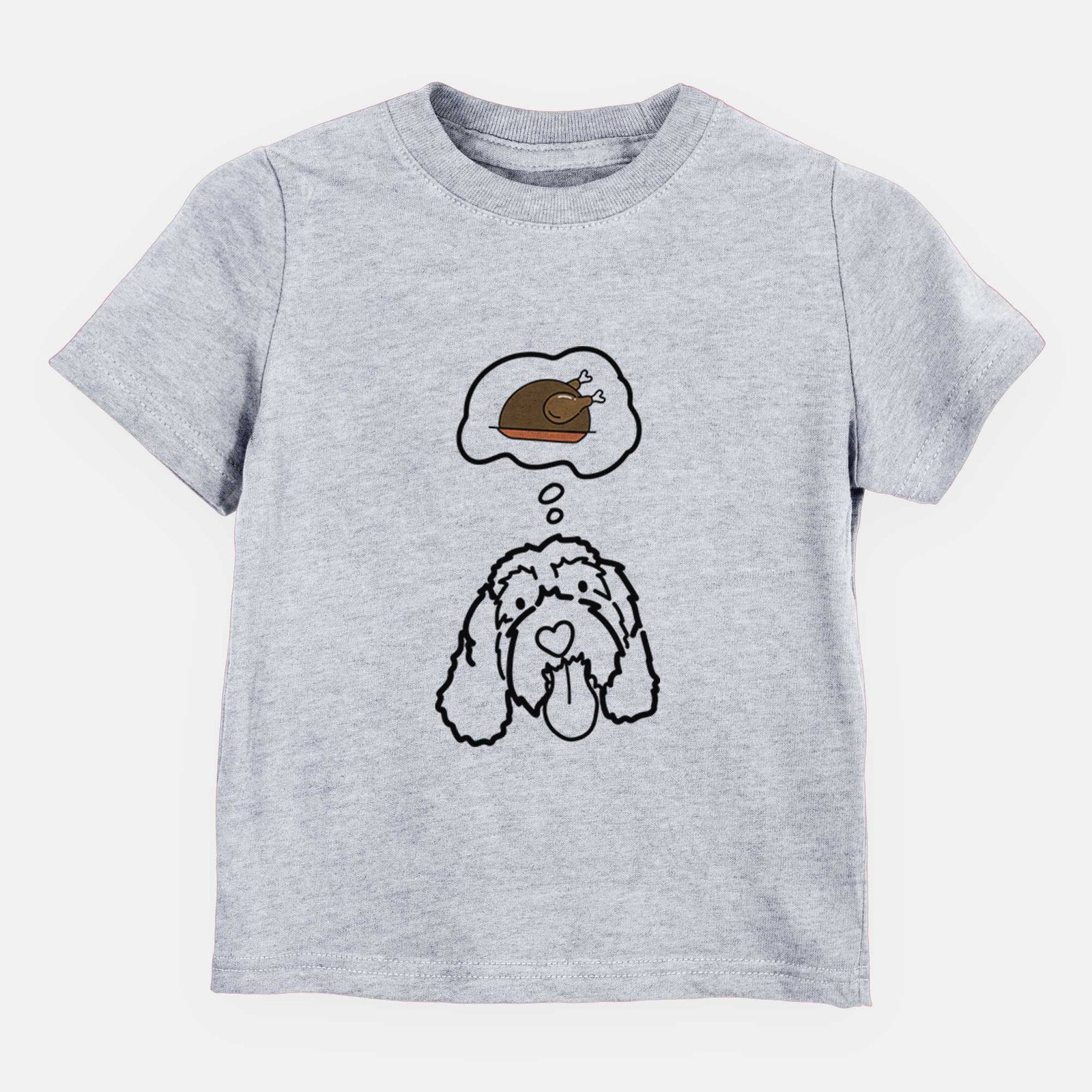 Turkey Thoughts Portguese Water Dog - Bo - Kids/Youth/Toddler Shirt
