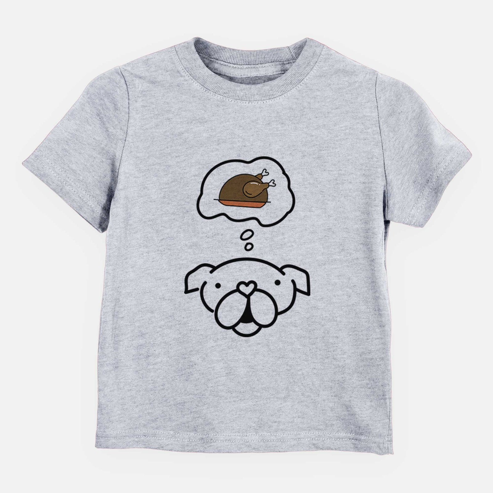 Turkey Thoughts English Bulldog - Kids/Youth/Toddler Shirt