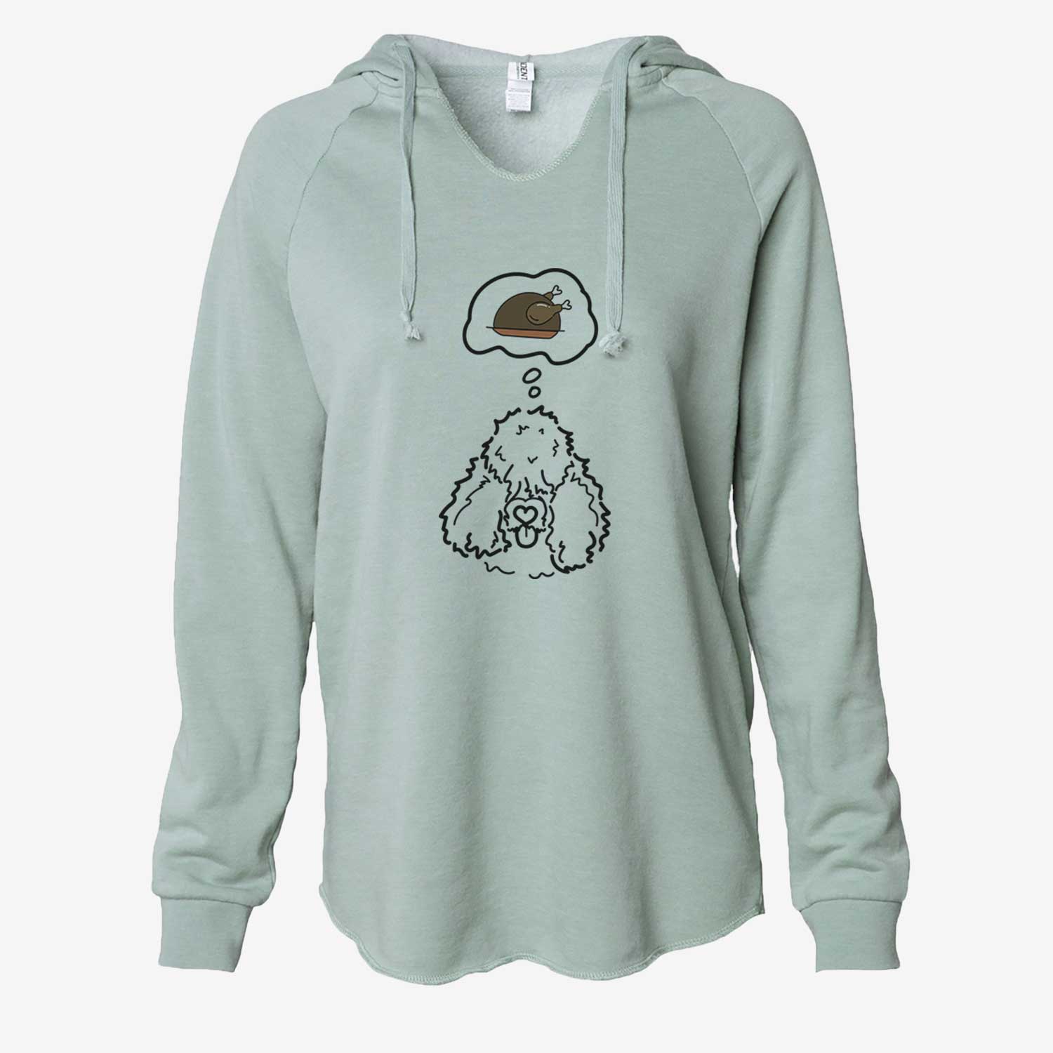Turkey Thoughts Bouvier des Flandres - Deeogey - Cali Wave Hooded Sweatshirt