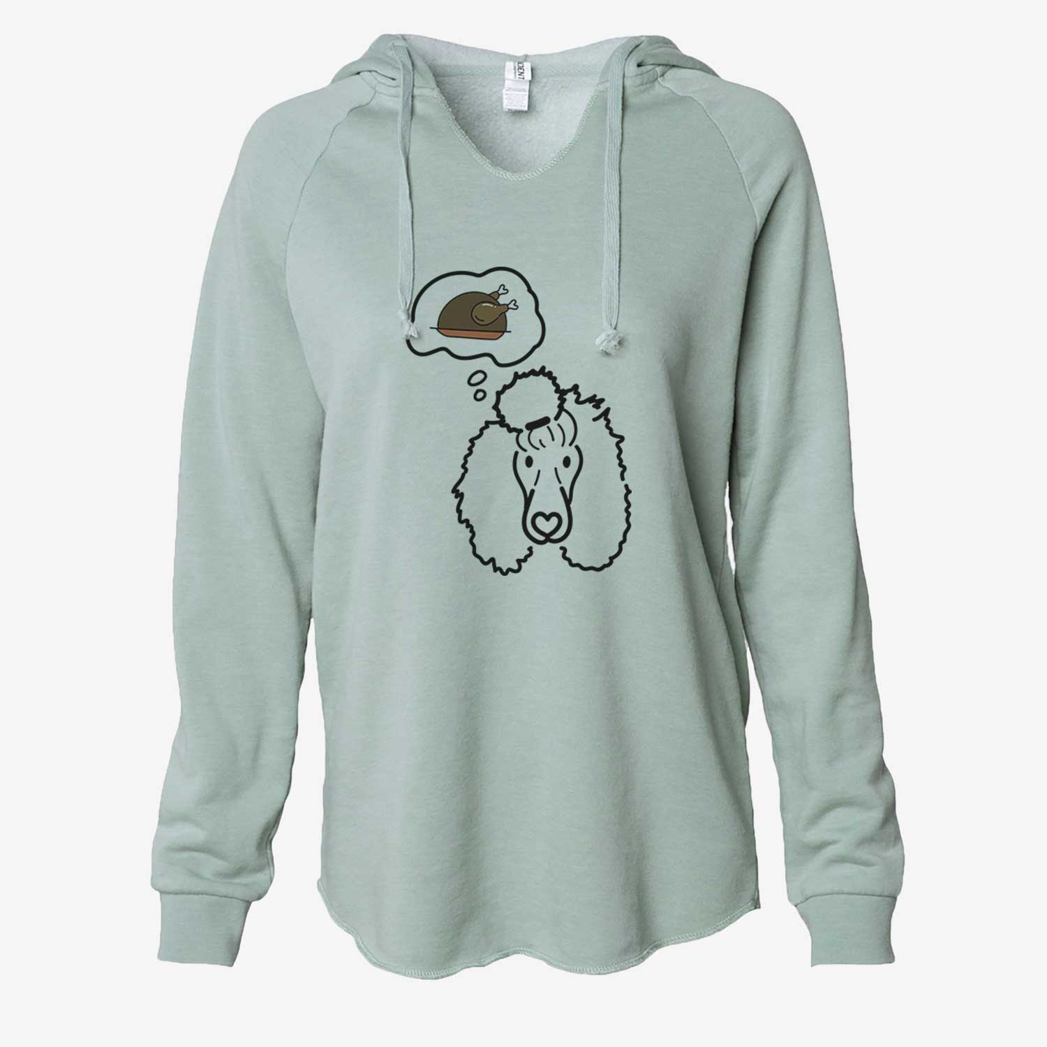 Turkey Thoughts Standard Poodle - Jemma - Cali Wave Hooded Sweatshirt