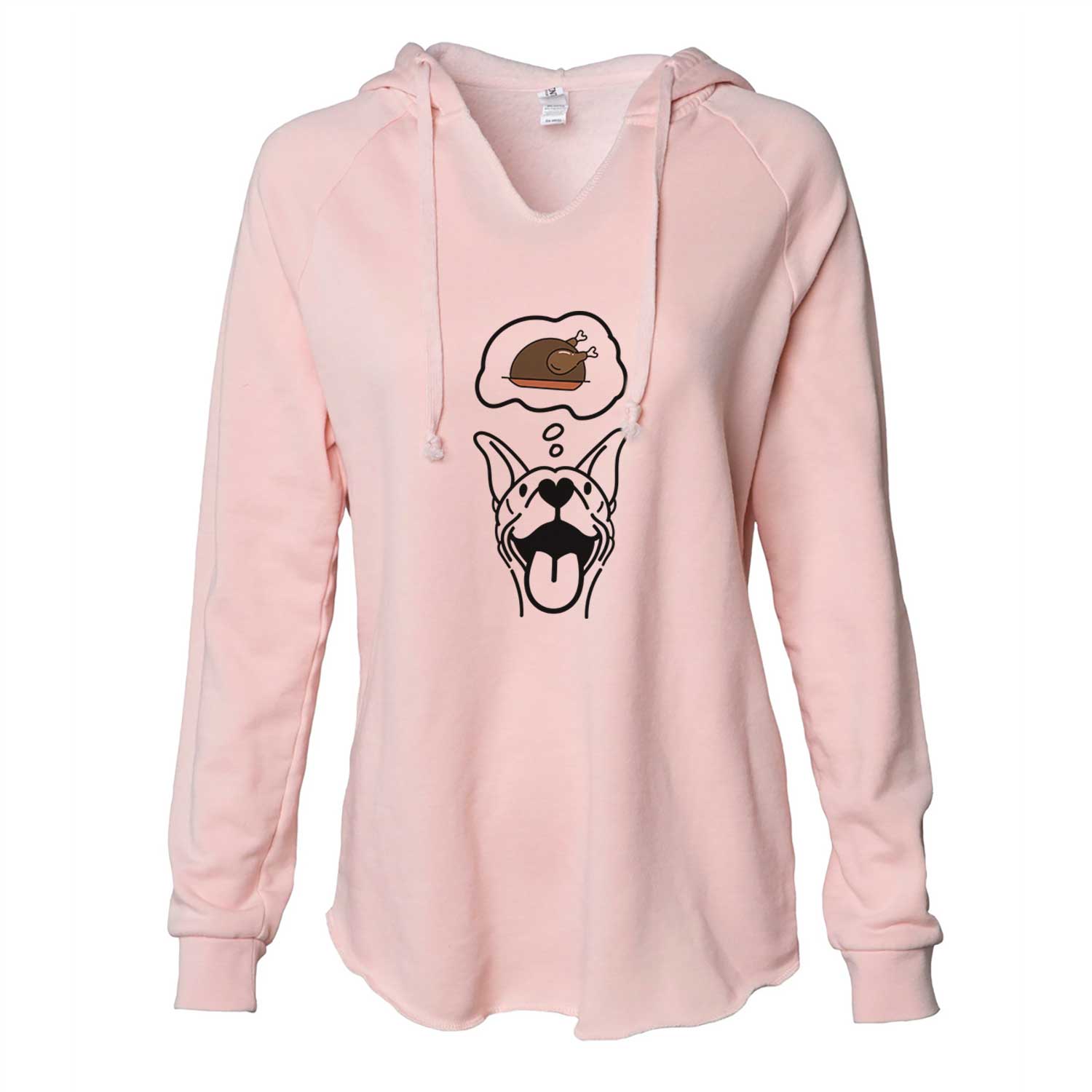 Turkey Thoughts Basenji - Merlin - Cali Wave Hooded Sweatshirt