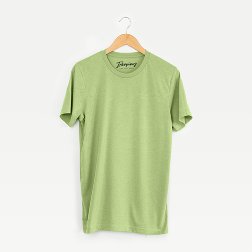 'Blank' design on a Heather Green Unisex crewneck