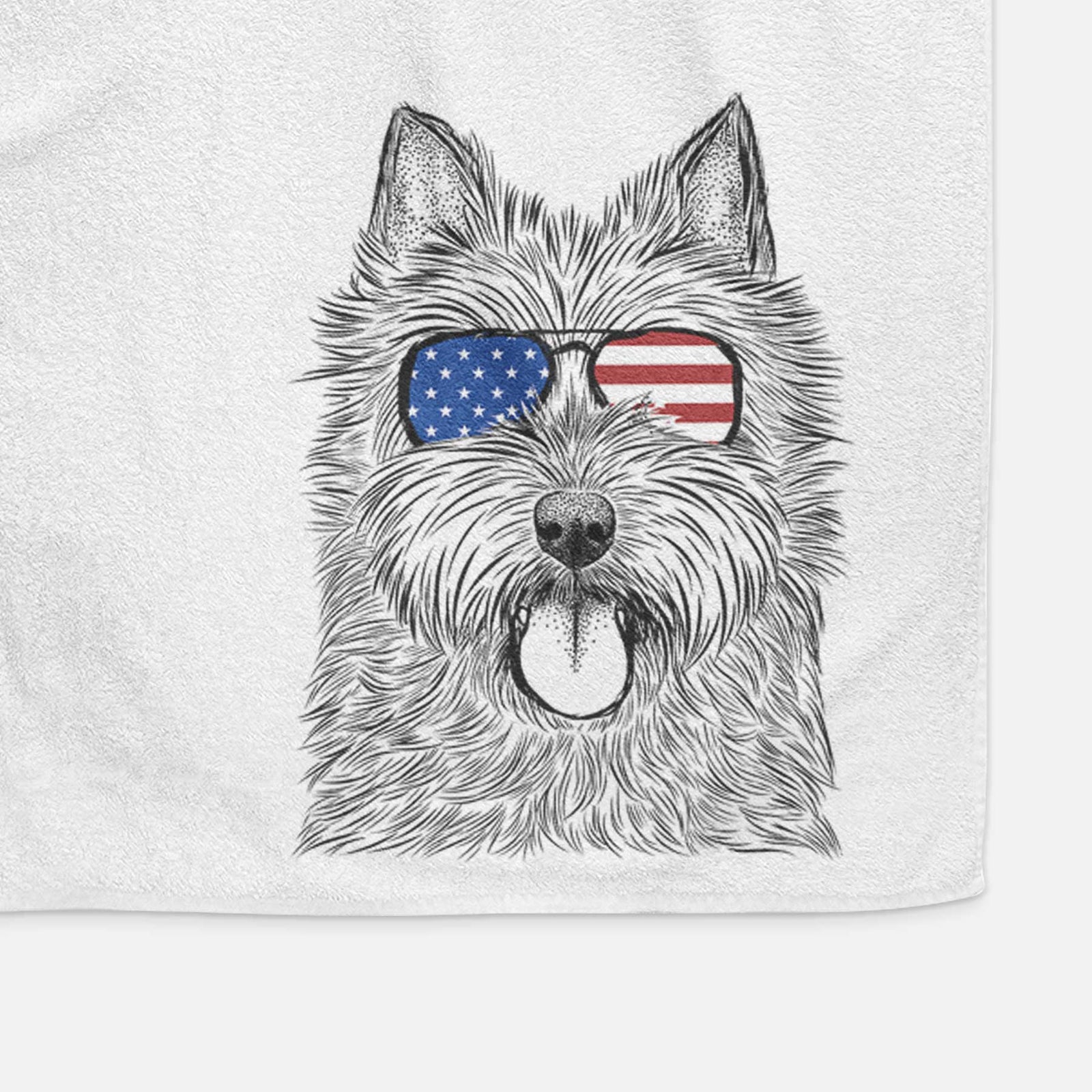 Alfie the Norwich Terrier Decorative Hand Towel