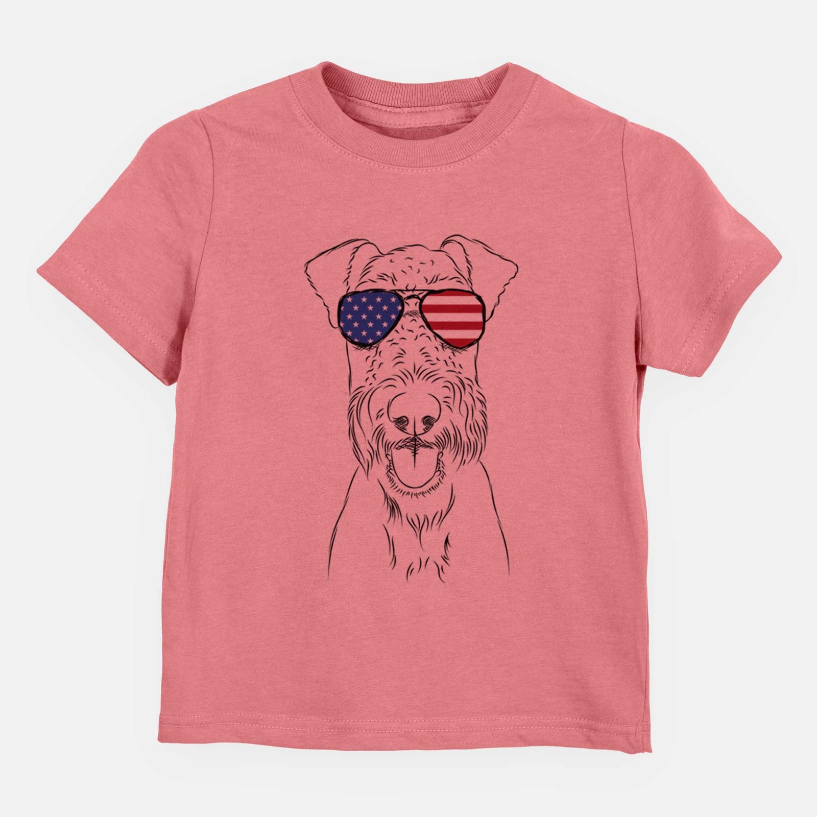 USA Andy the Airedale Terrier - Kids/Youth/Toddler Shirt
