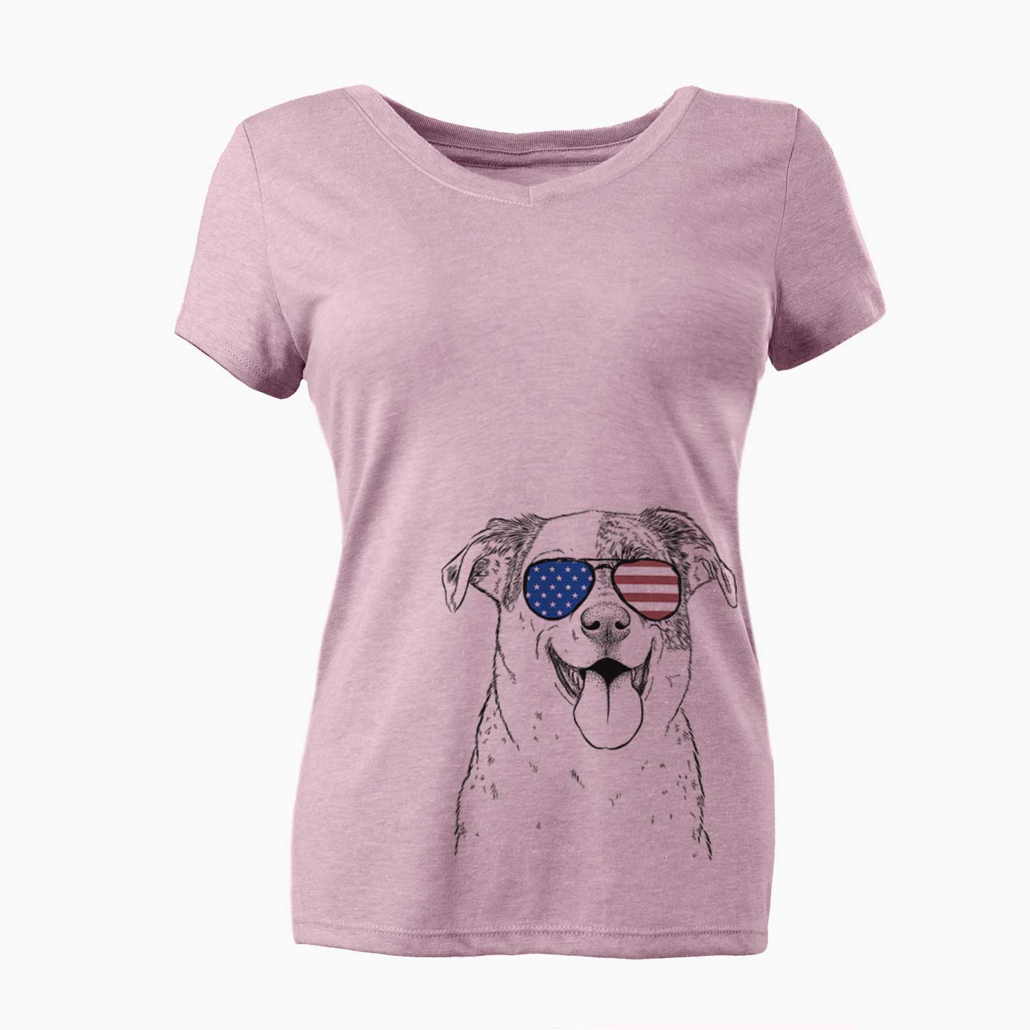 USA Archer the Shepherd Mix - Women's Perfect V-neck Shirt