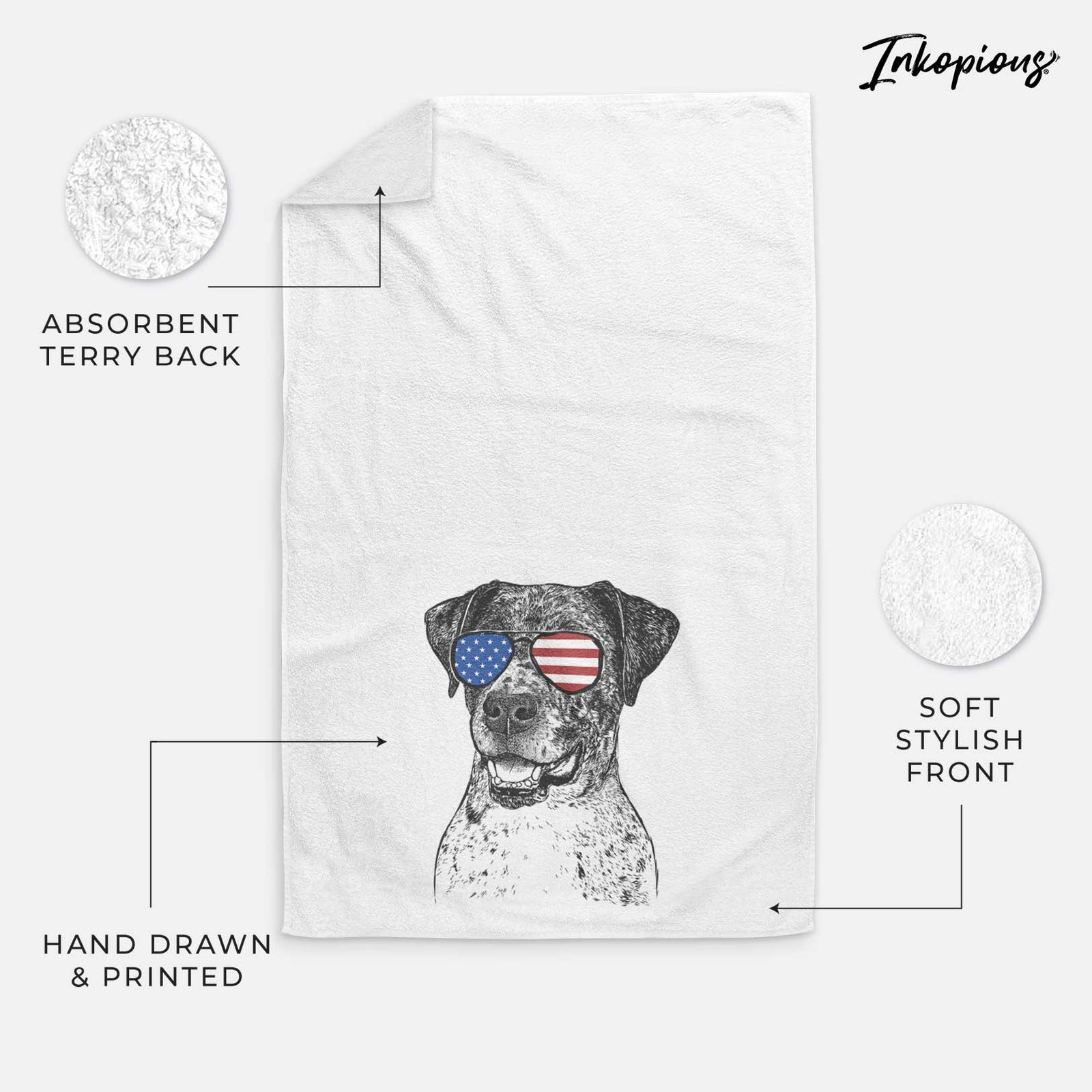 Argos the Catahoula Decorative Hand Towel