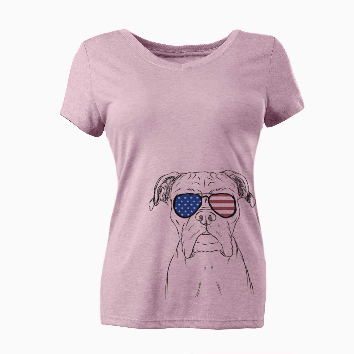 USA Axel the Boxer - Women's Perfect V-neck Shirt