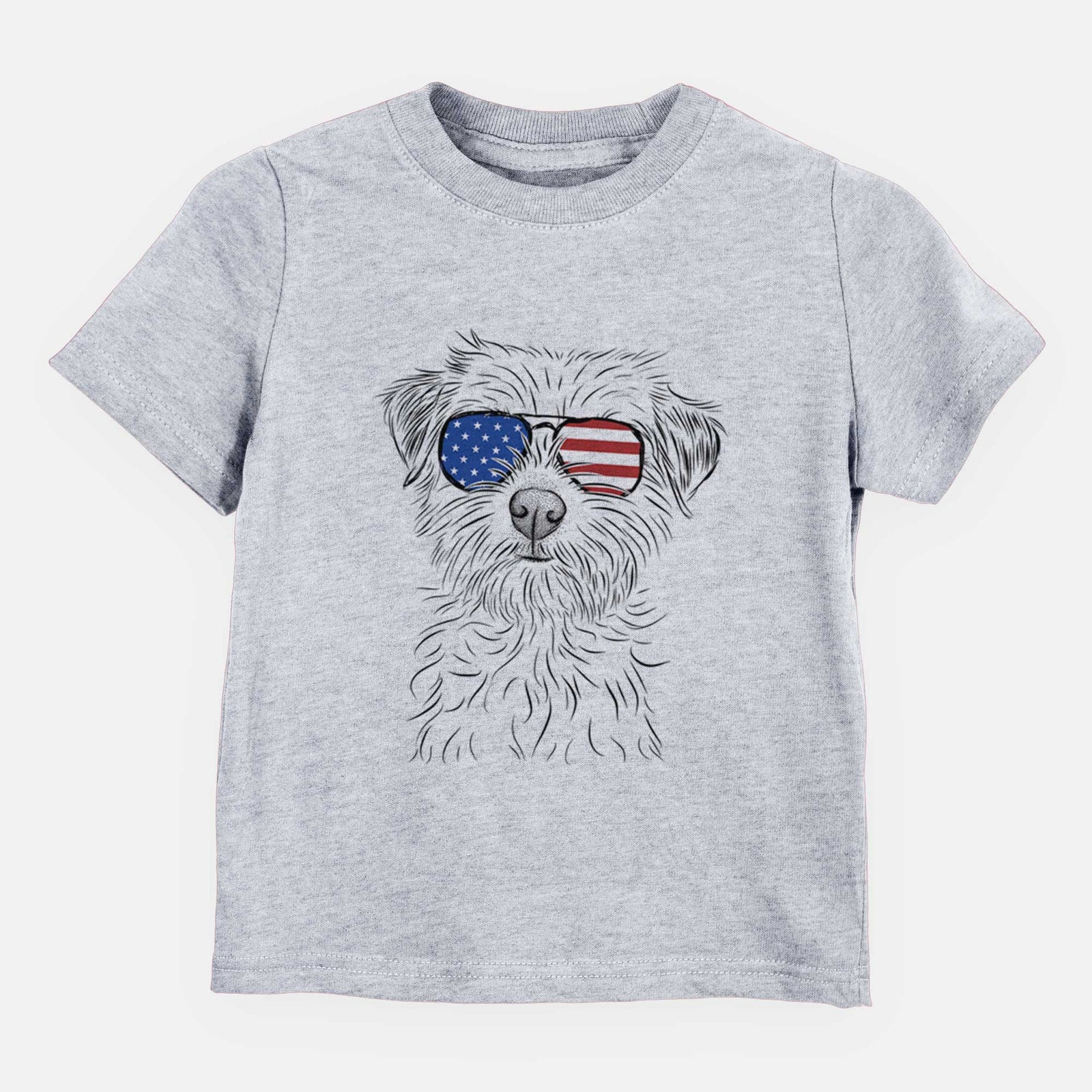 USA Benjamin the Border Terrier - Kids/Youth/Toddler Shirt