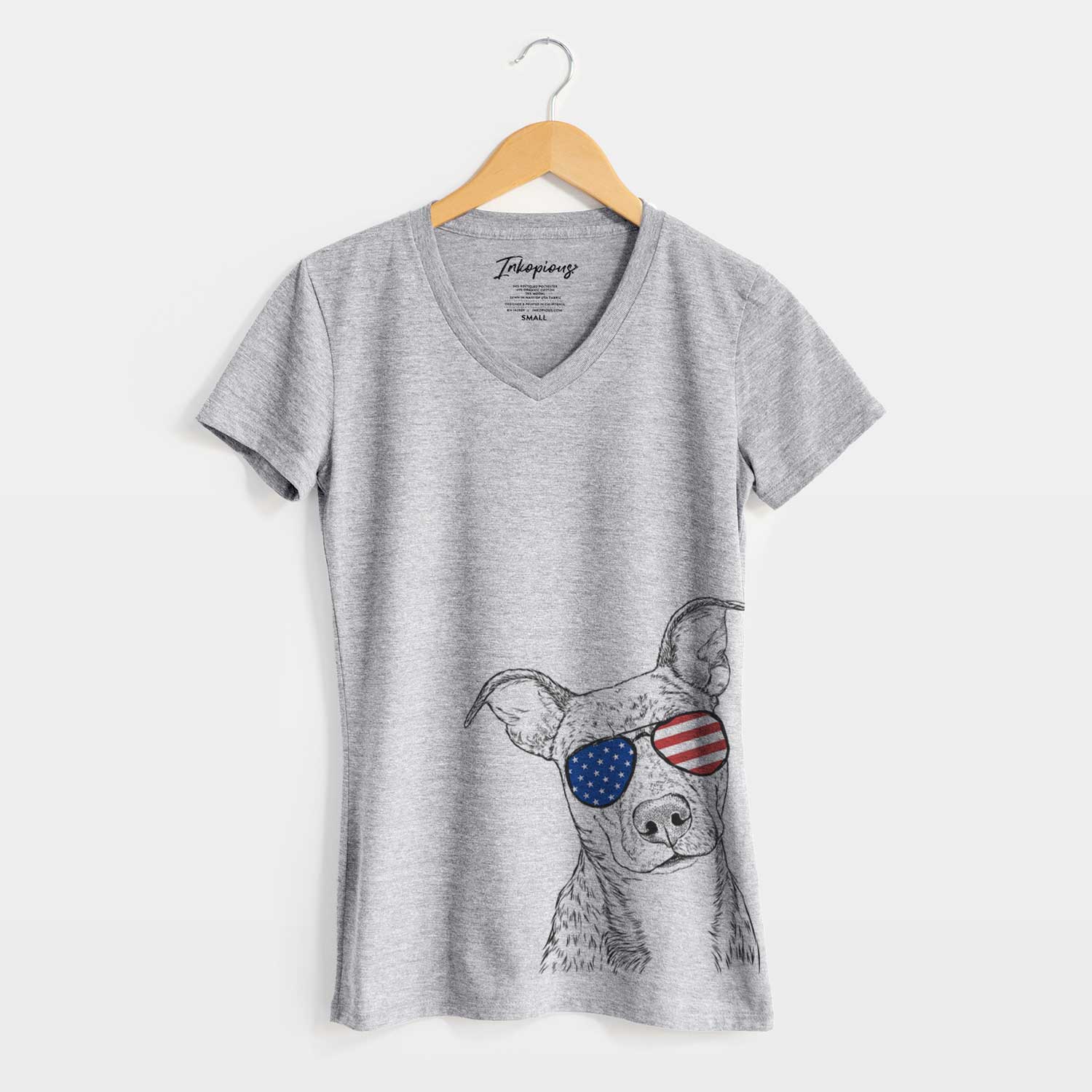 USA Bianca the Mixed Breed - Women's Perfect V-neck Shirt