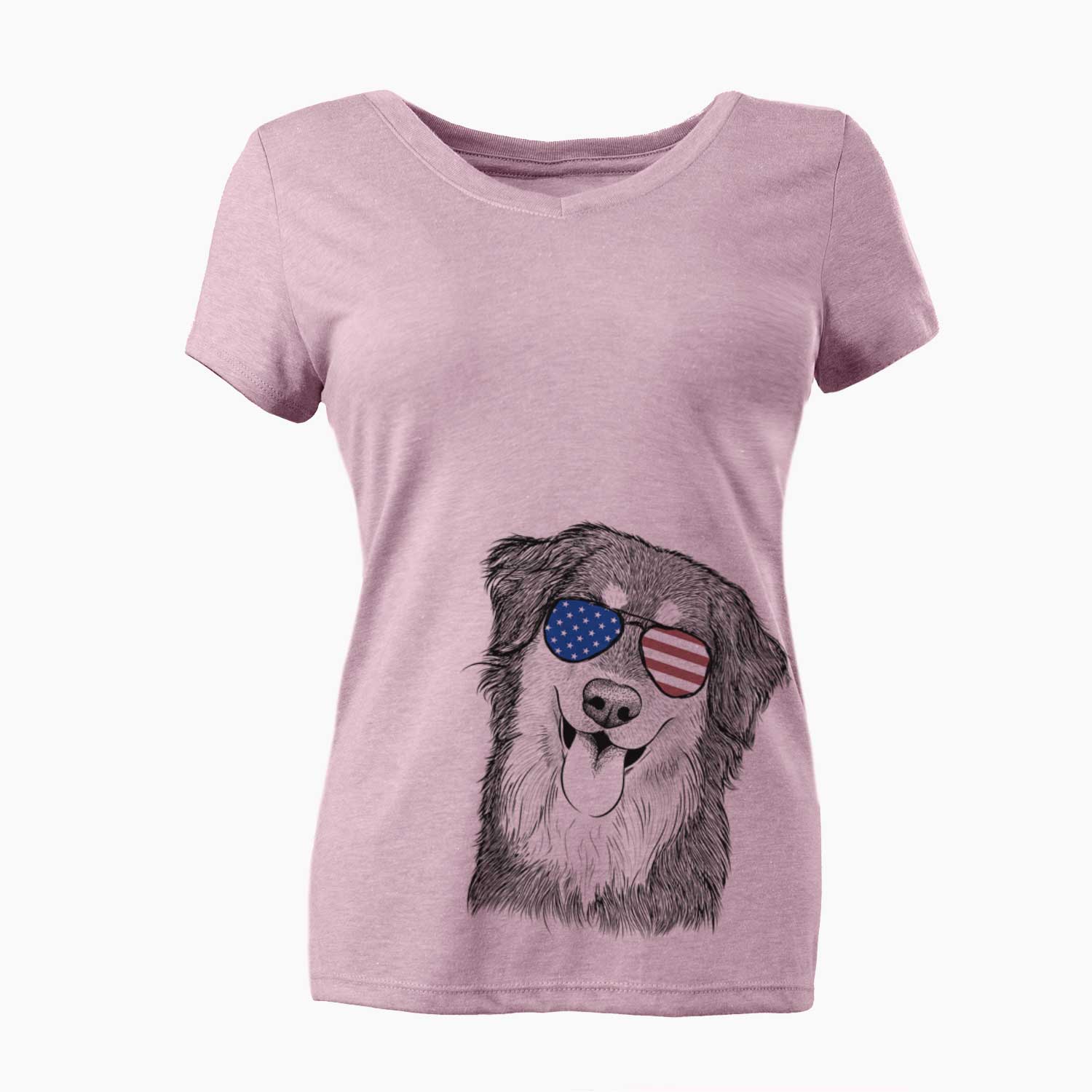 USA Brodie the Golden Aussie - Women's Perfect V-neck Shirt