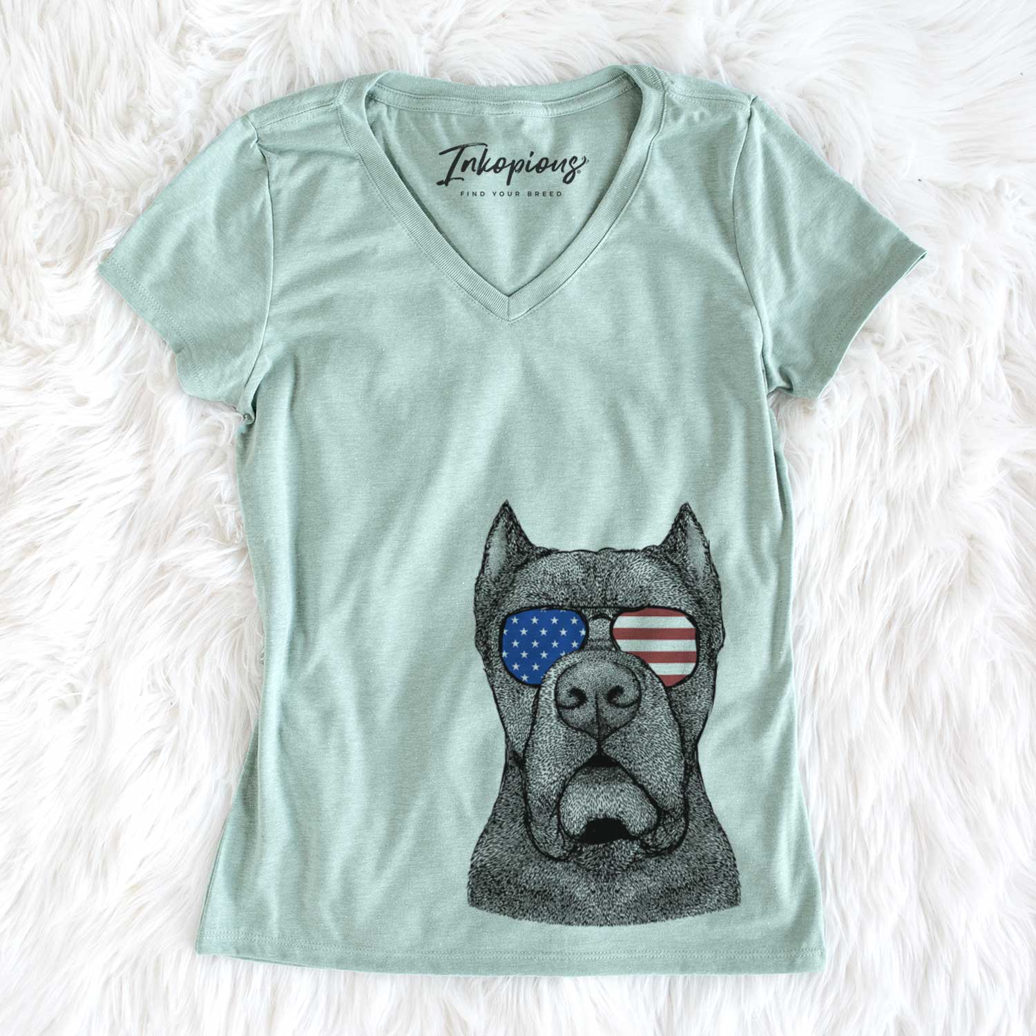USA Bruno the Cane Corso - Women's Perfect V-neck Shirt