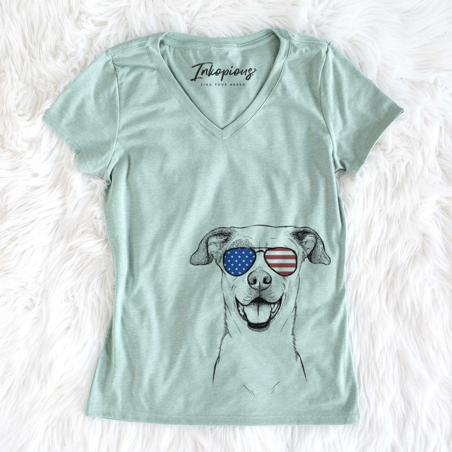 USA Buffy the Mixed Breed - Women's Perfect V-neck Shirt