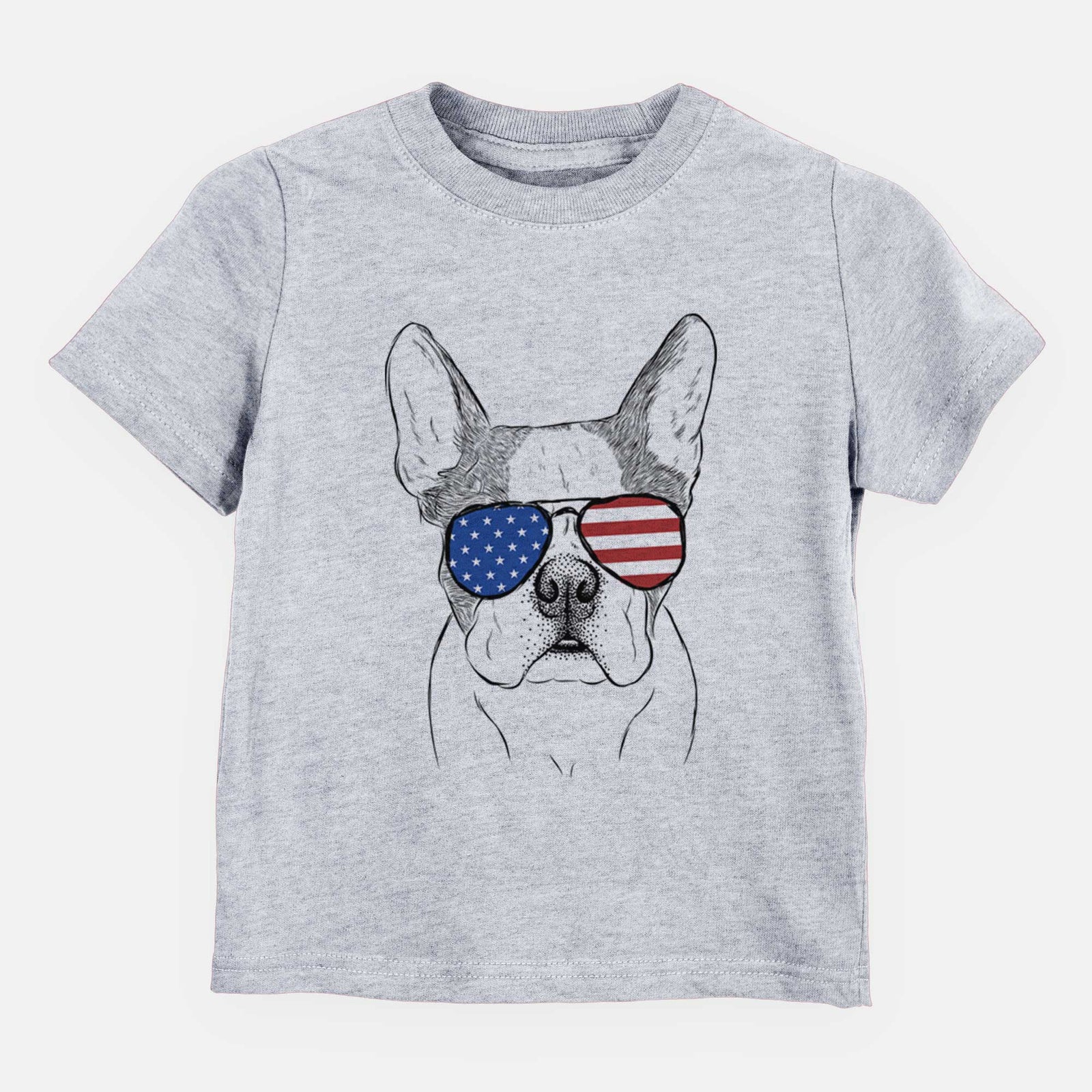 USA Chocolate Chip the Boston Terrier - Kids/Youth/Toddler Shirt