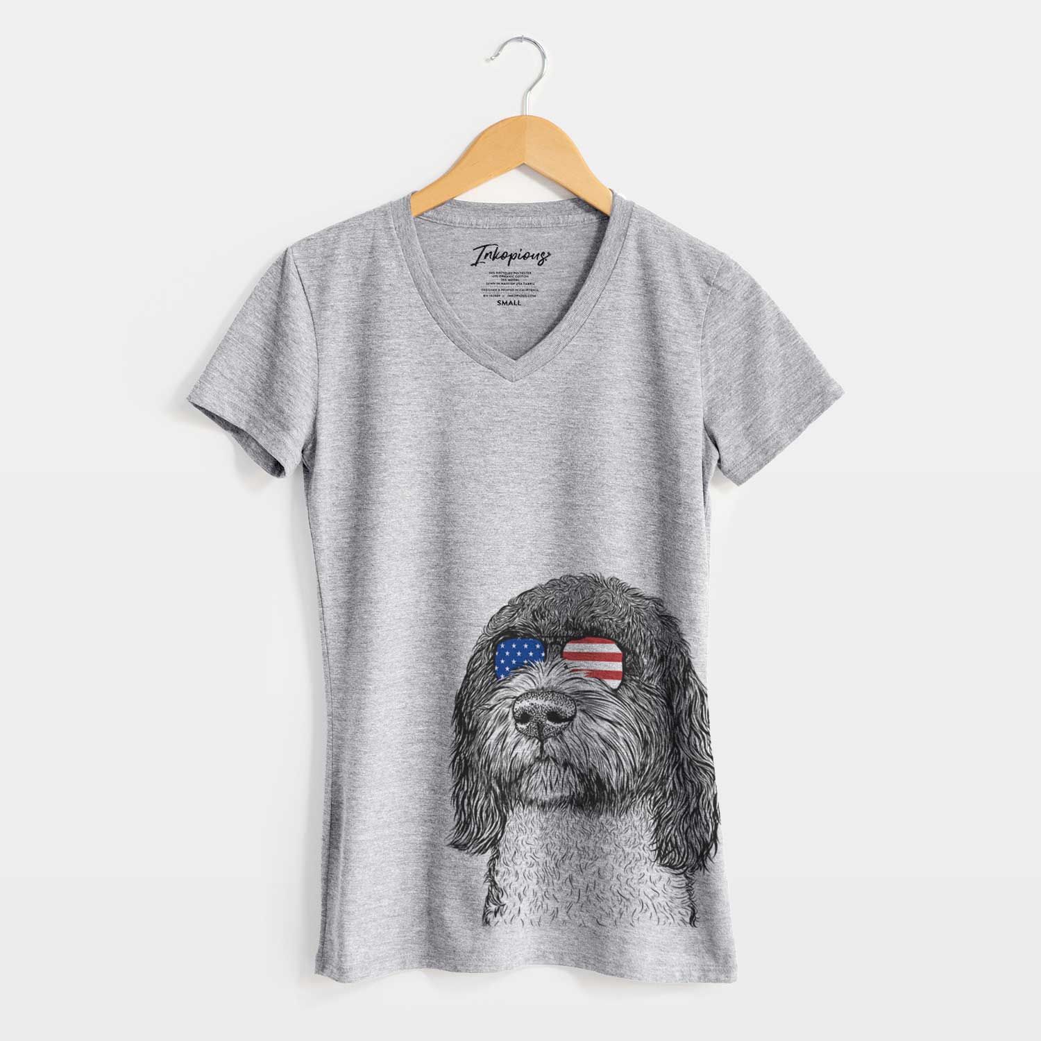 USA Chris the Portuguese Water Dog - Women's Perfect V-neck Shirt