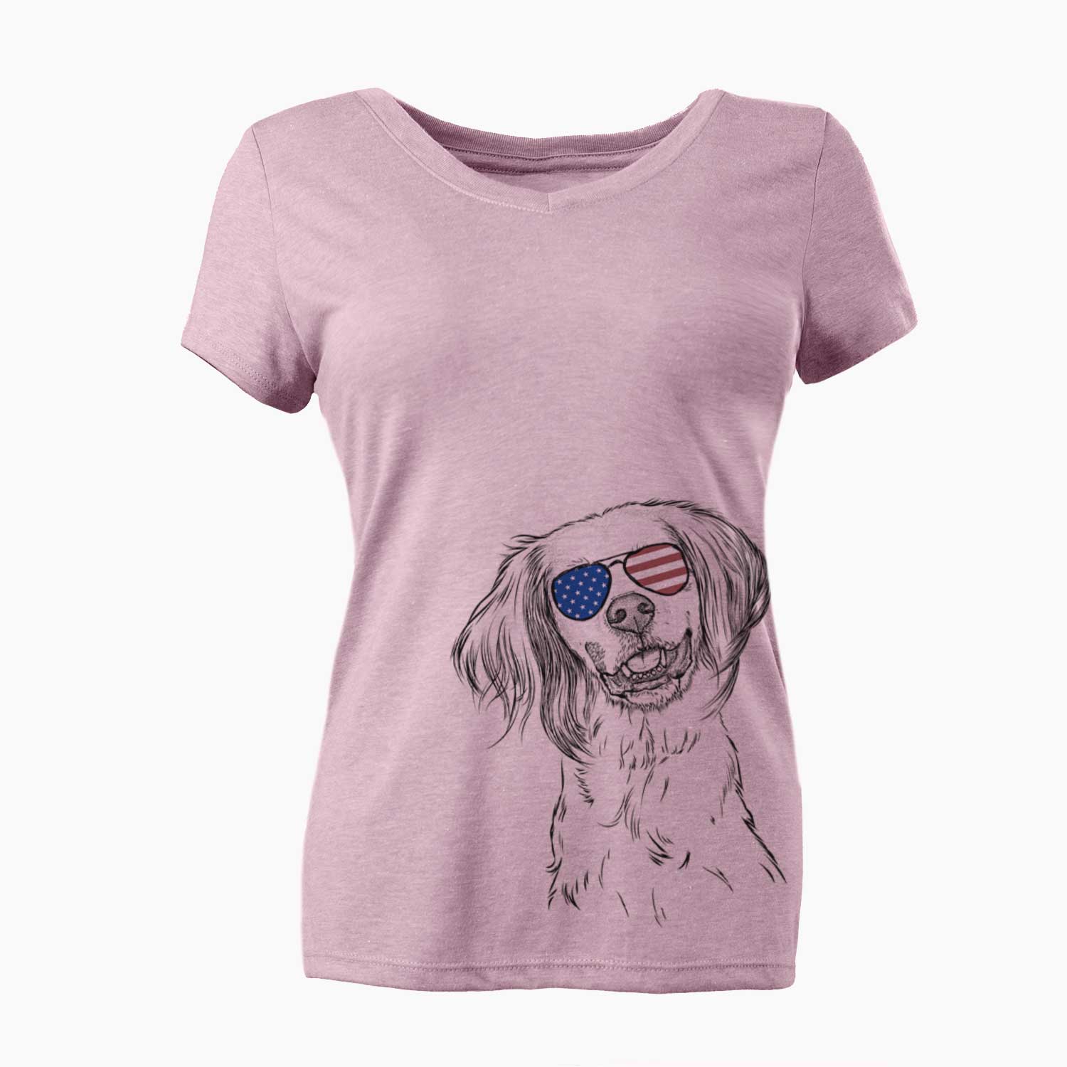 USA Cooper the English Setter - Women's Perfect V-neck Shirt