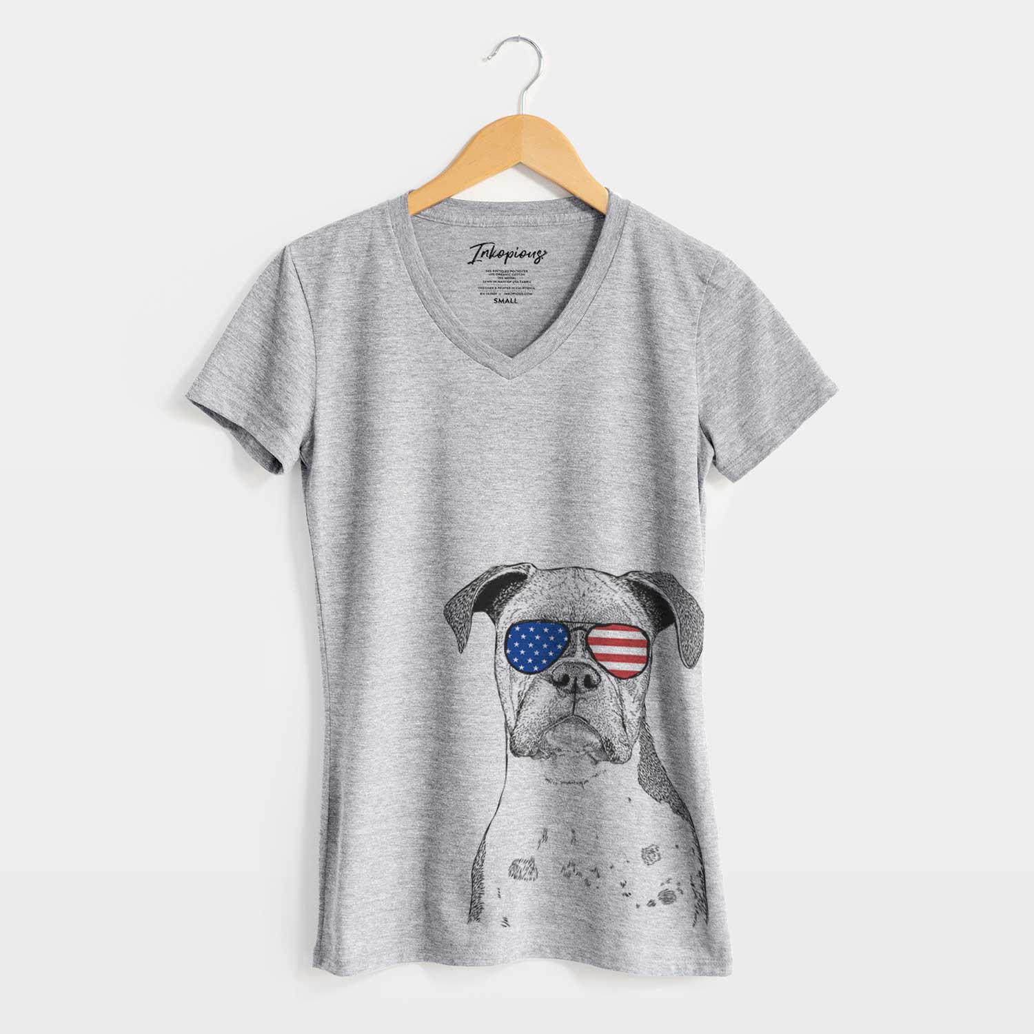 USA Daisy the Boxer - Women's Perfect V-neck Shirt