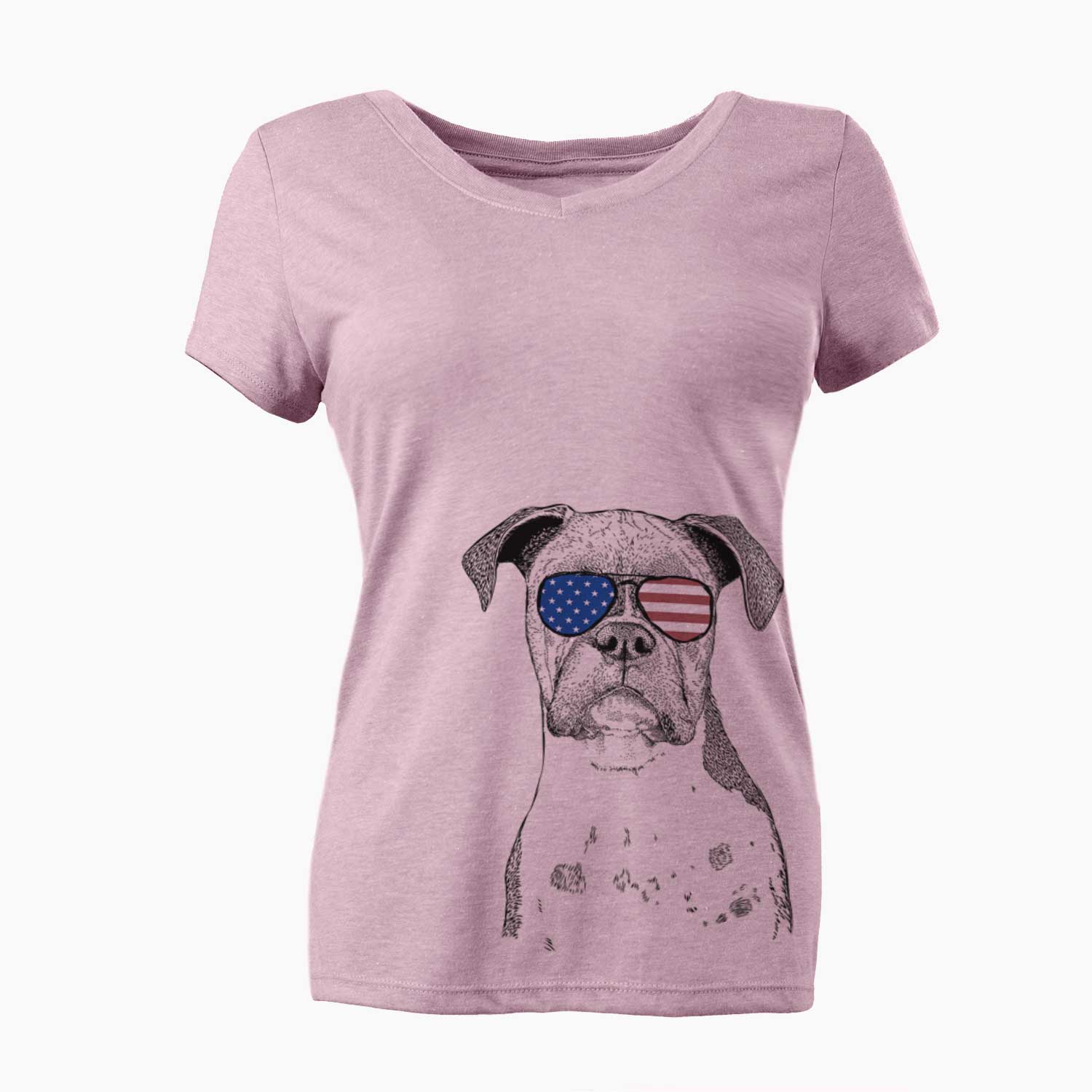 USA Daisy the Boxer - Women's Perfect V-neck Shirt