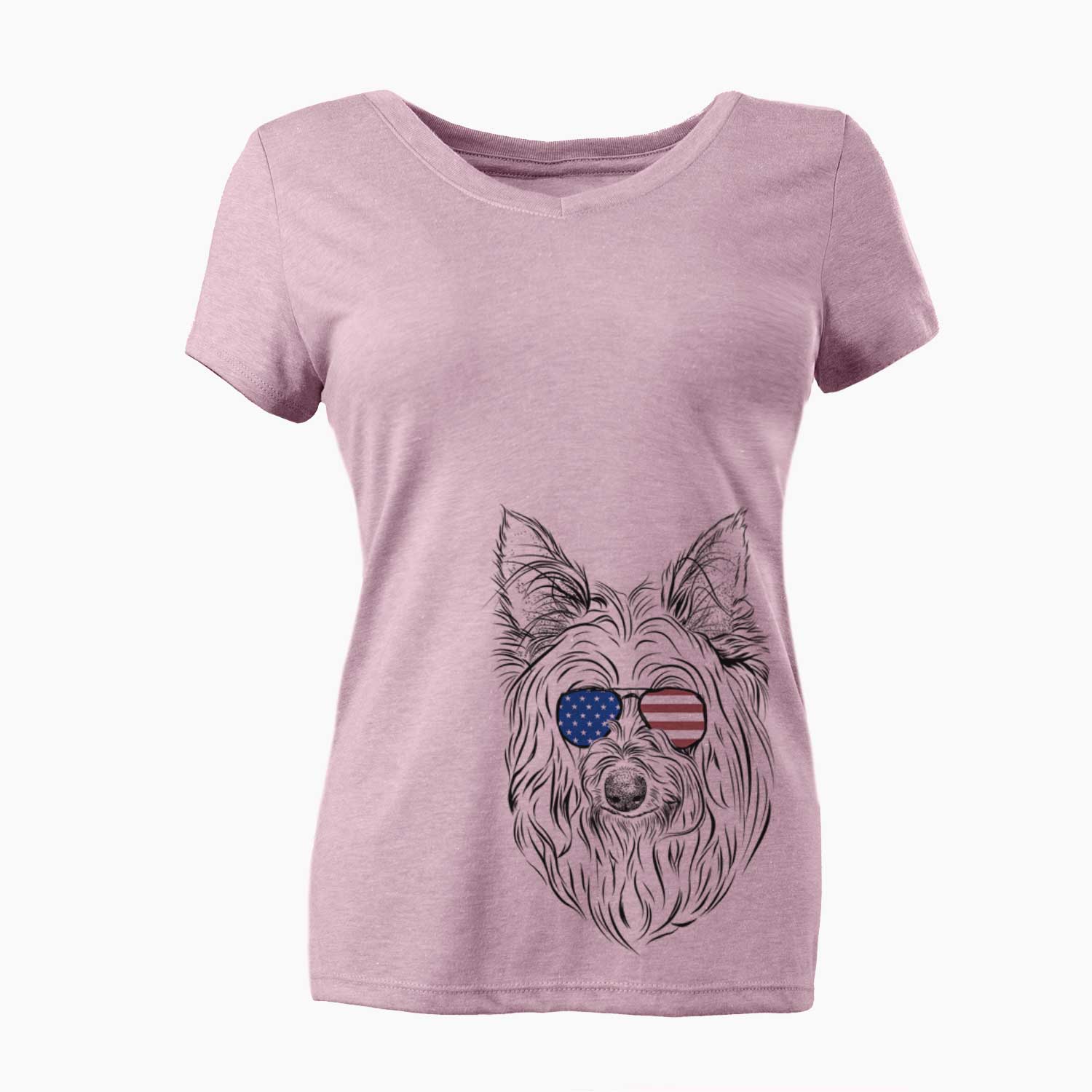 USA Daisy May the Silky Terrier - Women's Perfect V-neck Shirt