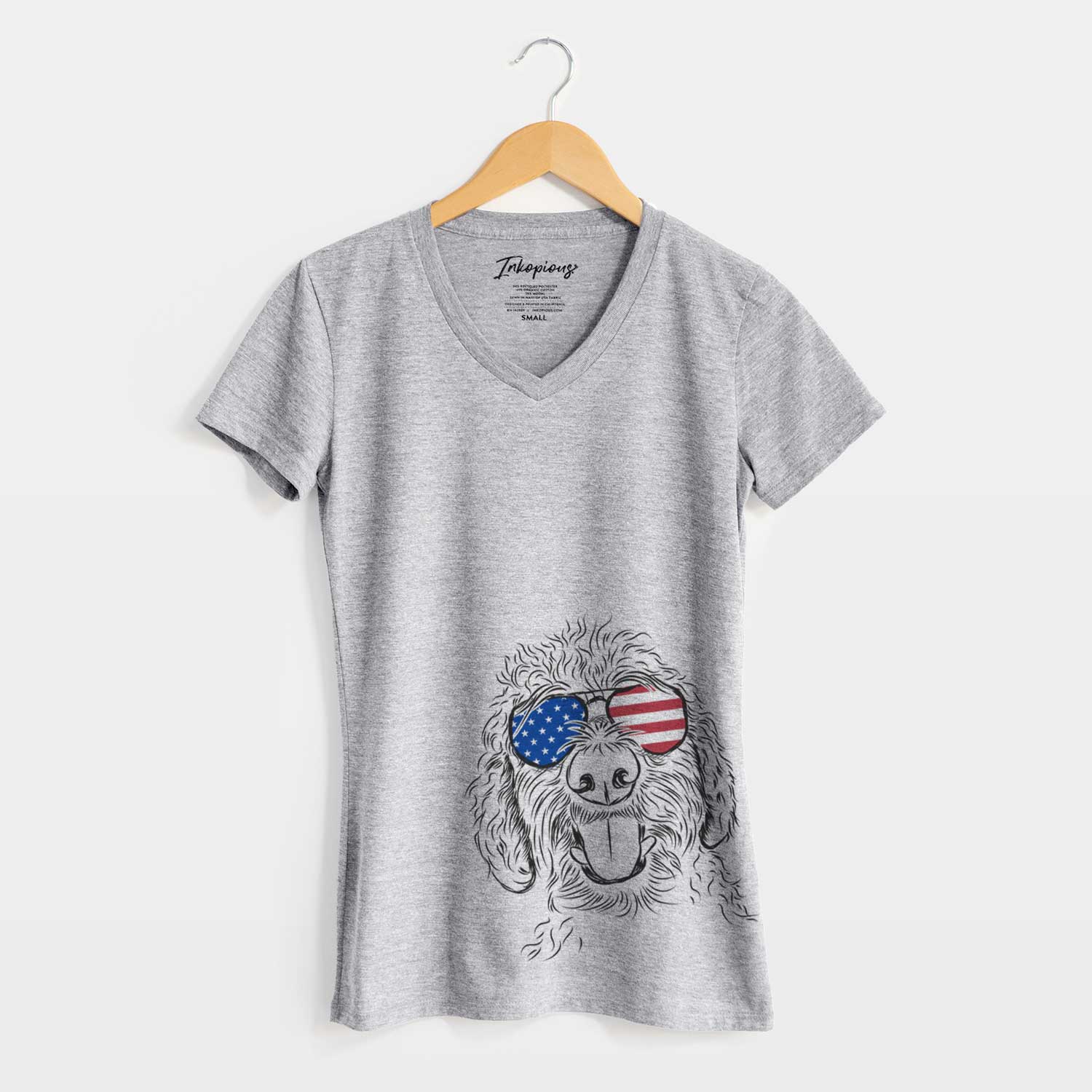 USA Dixie the Doodle - Women's Perfect V-neck Shirt