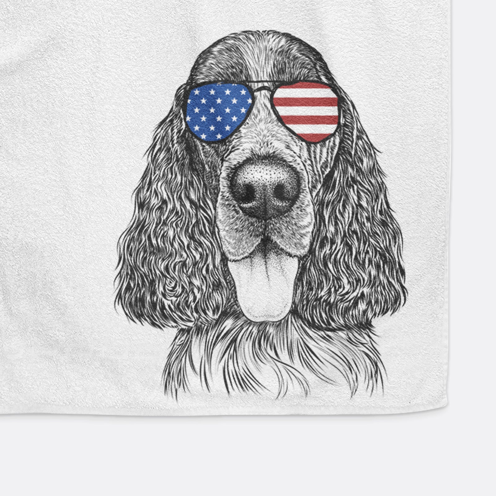Duke the English Springer Spaniel Decorative Hand Towel