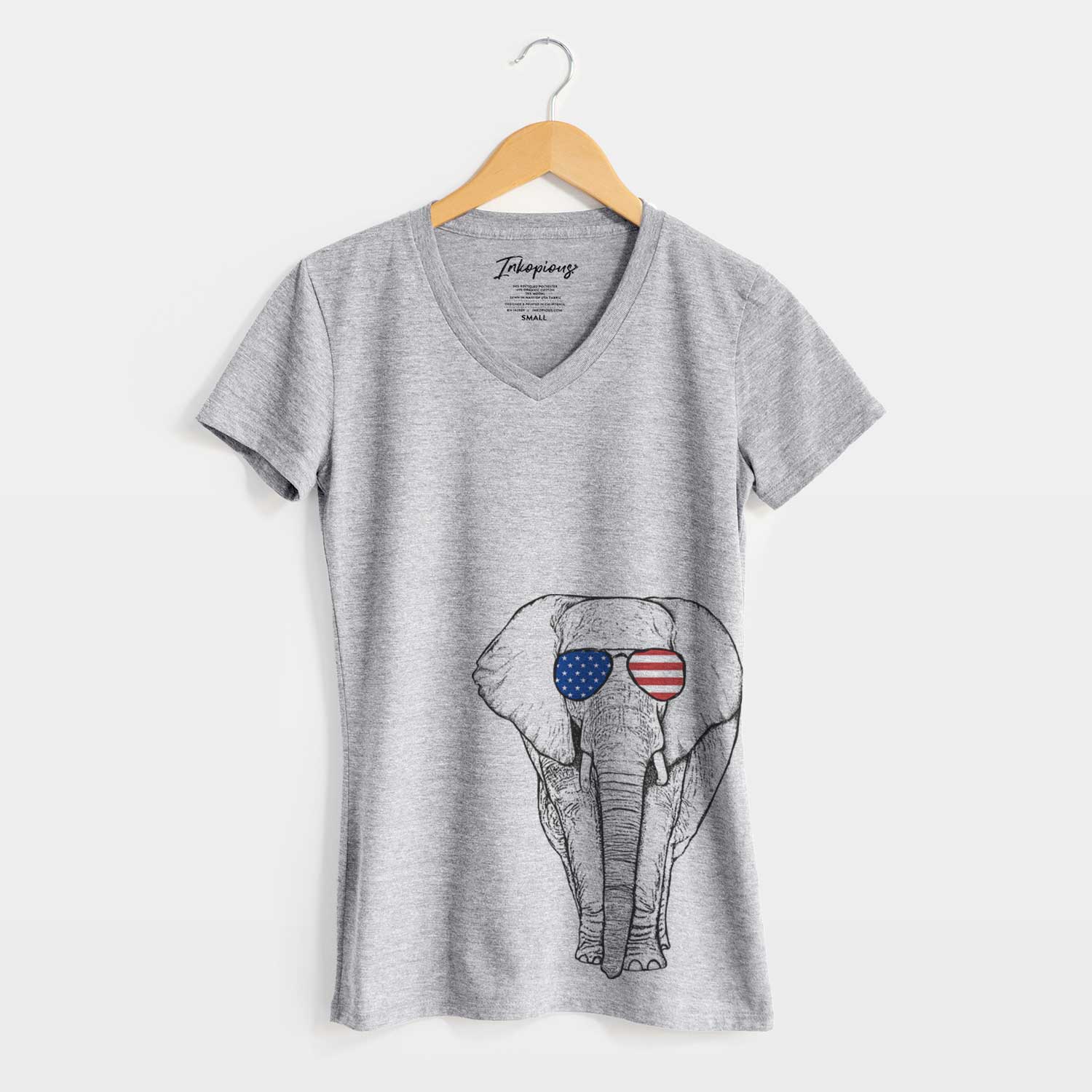 USA Ella the Elephant - Women's Perfect V-neck Shirt