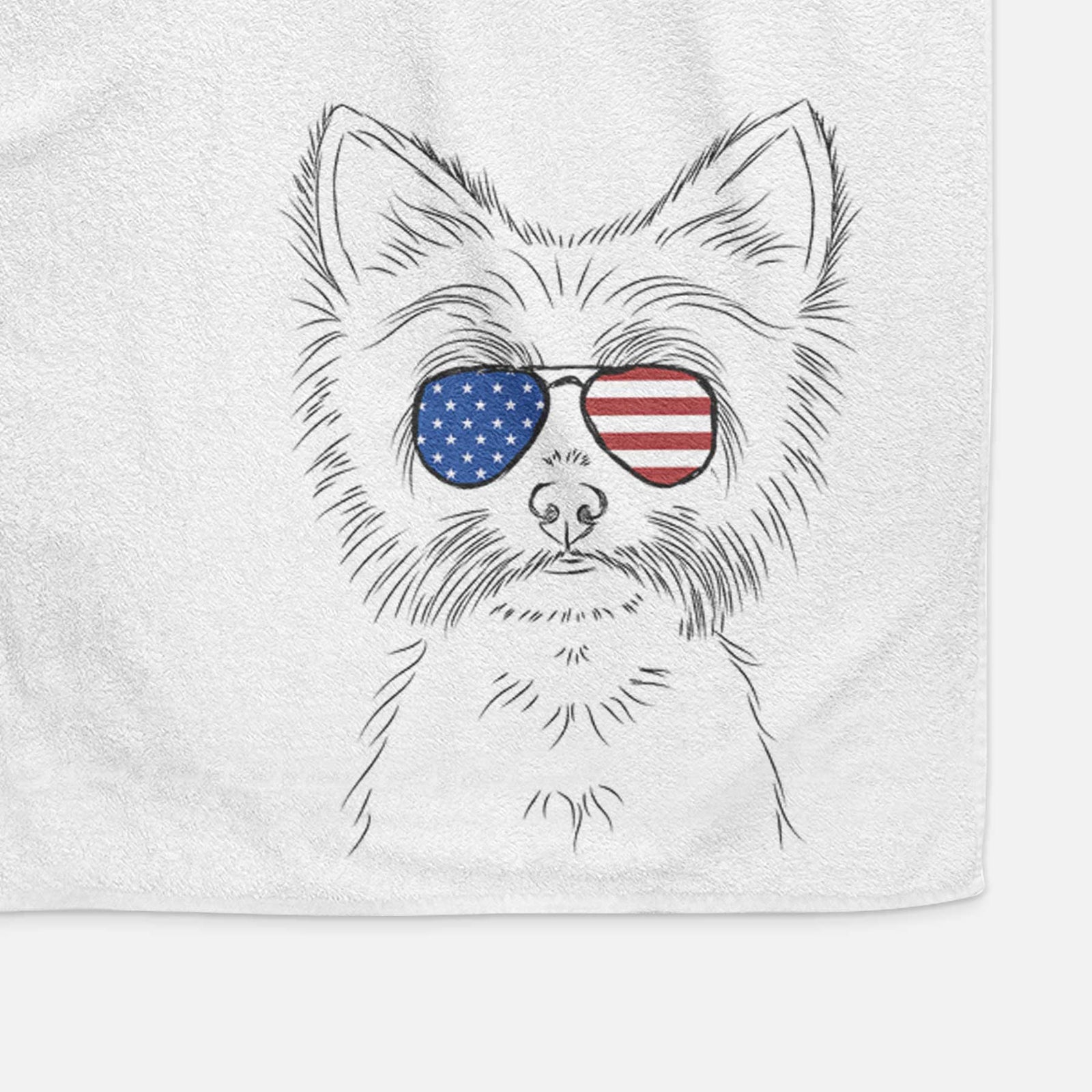 Farva the Yorkshire Terrier Decorative Hand Towel