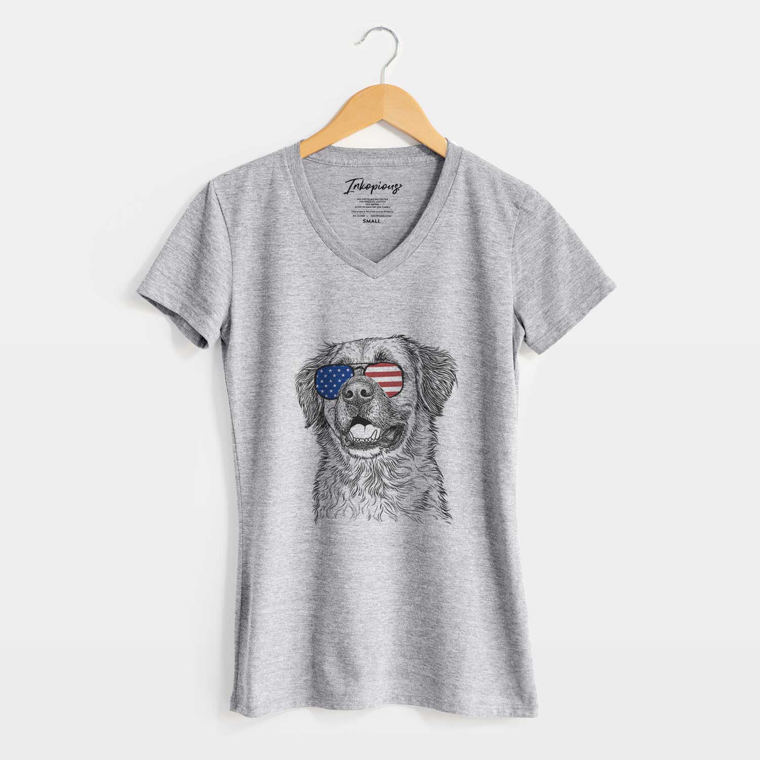 USA Finn the Mixed Breed - Women's Perfect V-neck Shirt