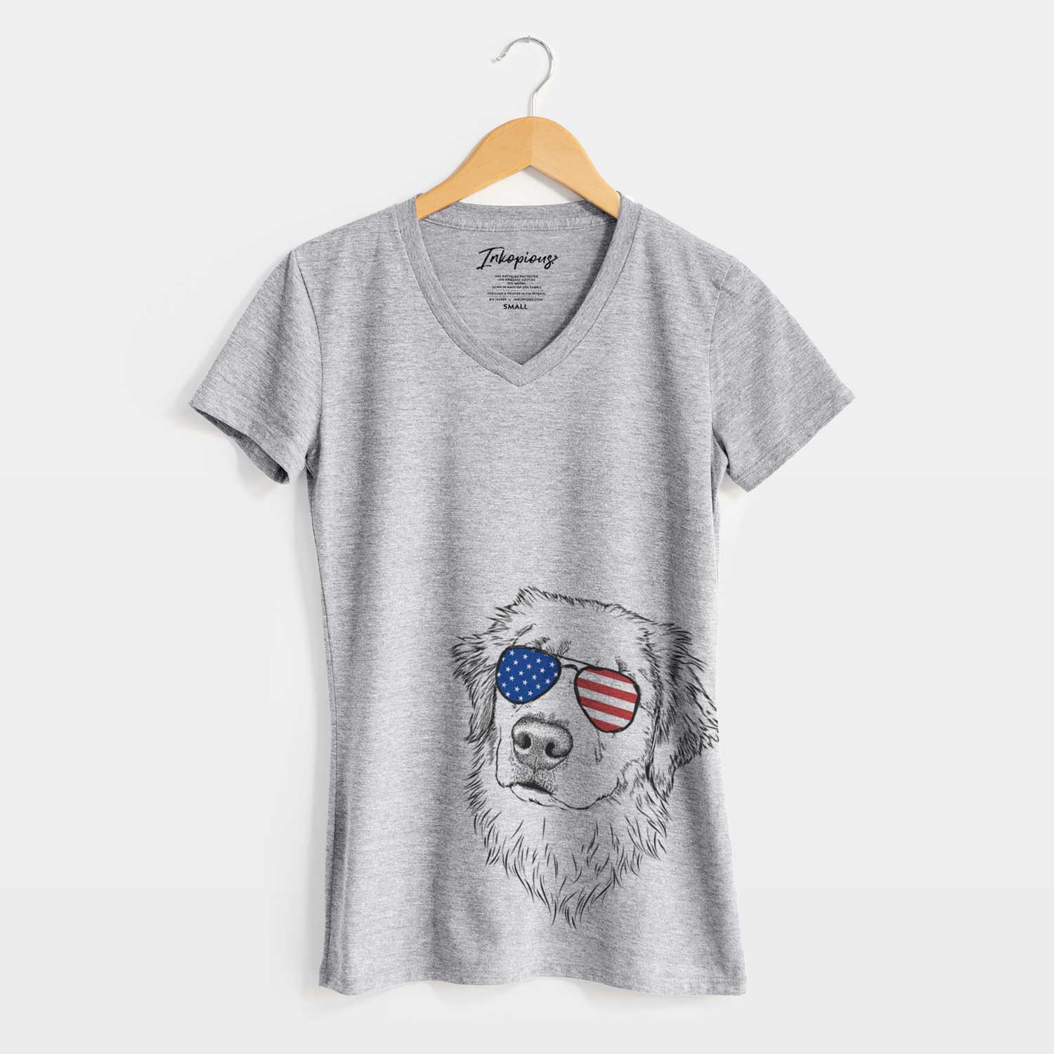 USA Fiona the Golden Retriever - Women's Perfect V-neck Shirt