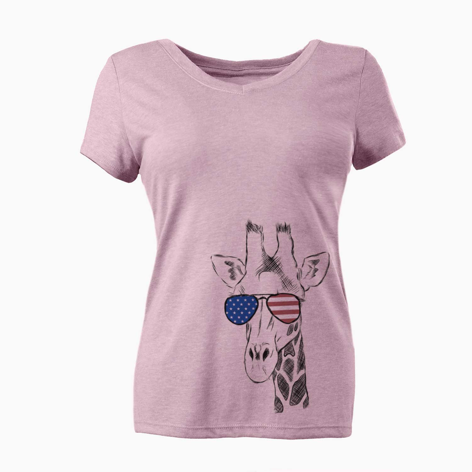 USA Geoffrey the Giraffe - Women's Perfect V-neck Shirt