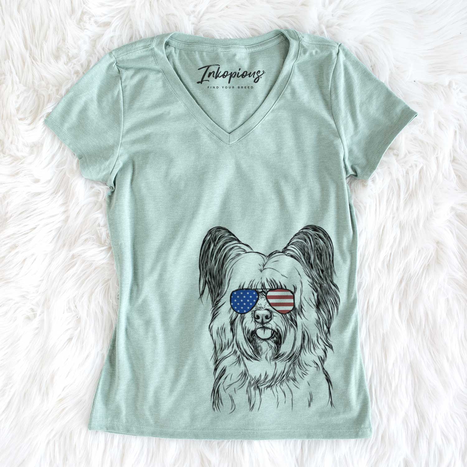 USA Gideon the Skye Terrier - Women's Perfect V-neck Shirt
